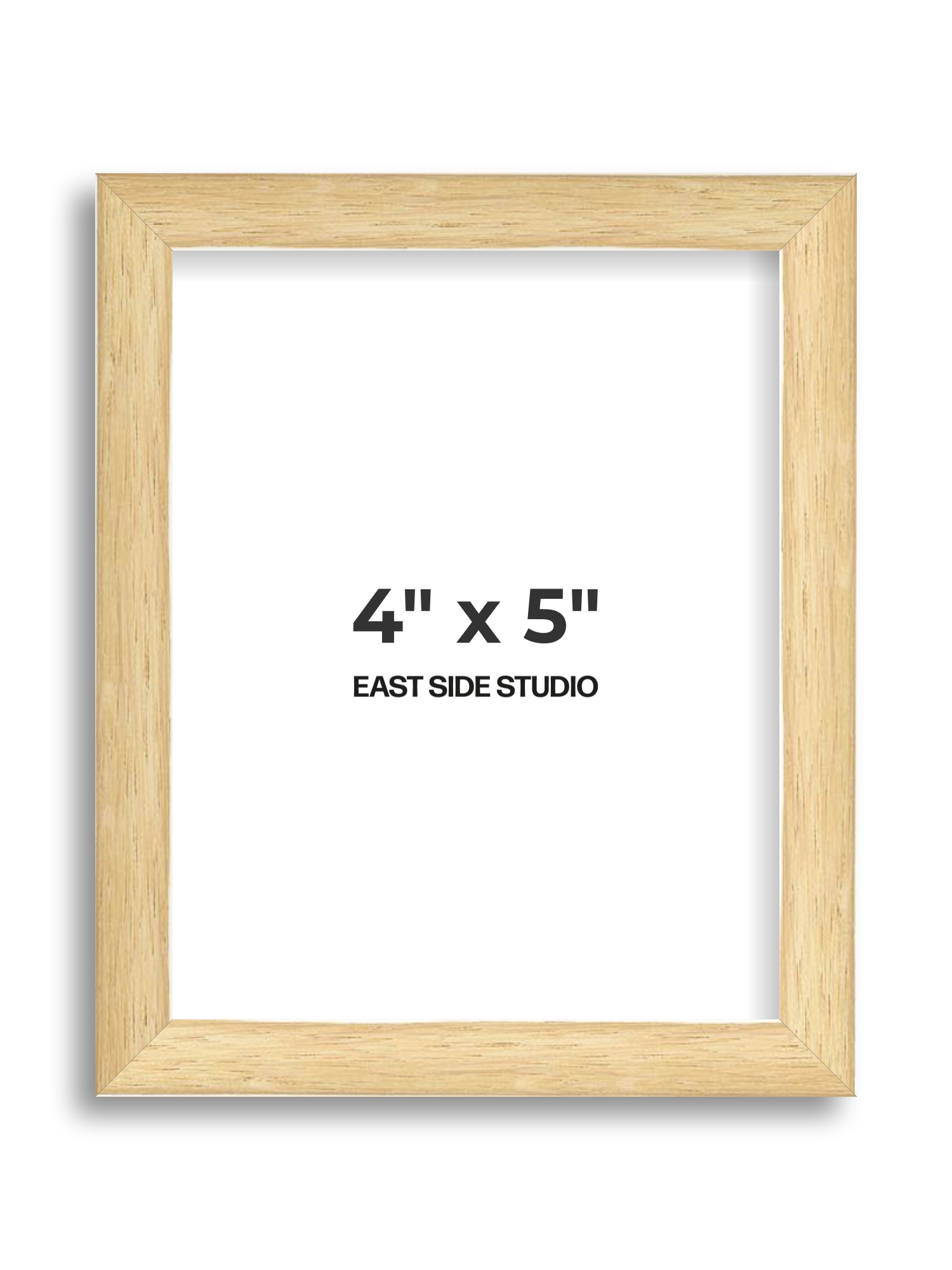 Solid Oak 4" x 5" picture frame