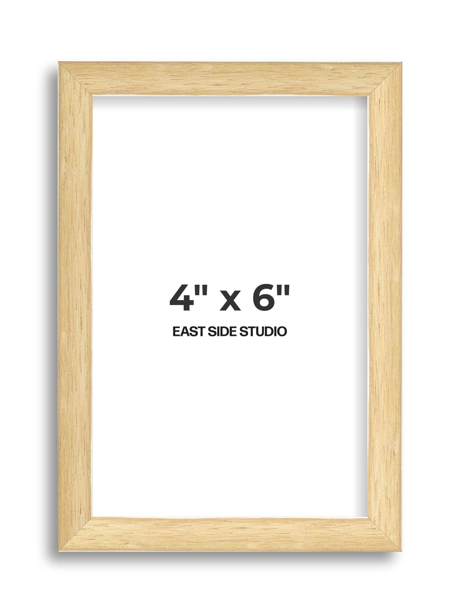 Solid Oak 4" x 6" picture frame