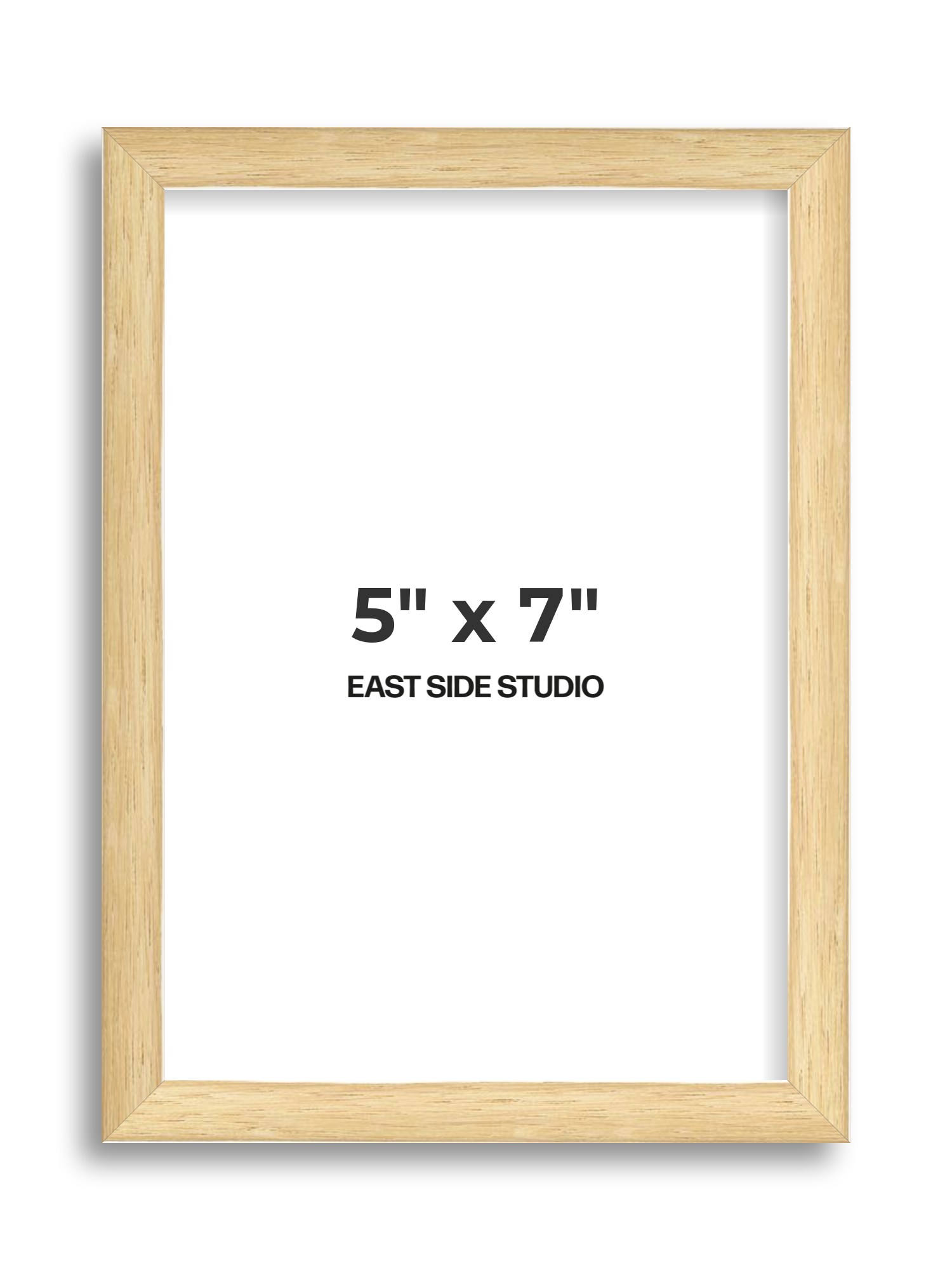 Solid Oak 5" x 7" picture frame