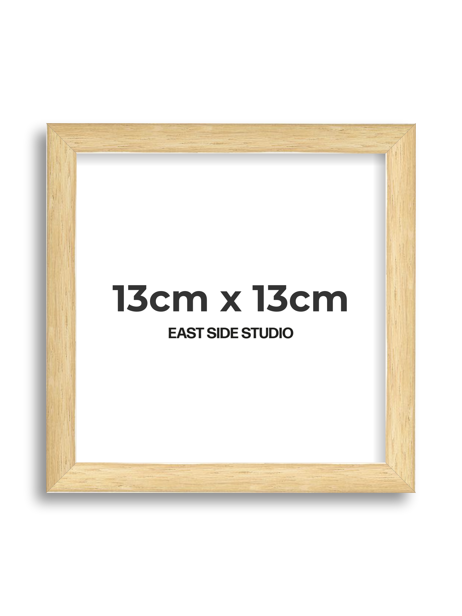 Solid Oak 13cm x 13cm picture frame
