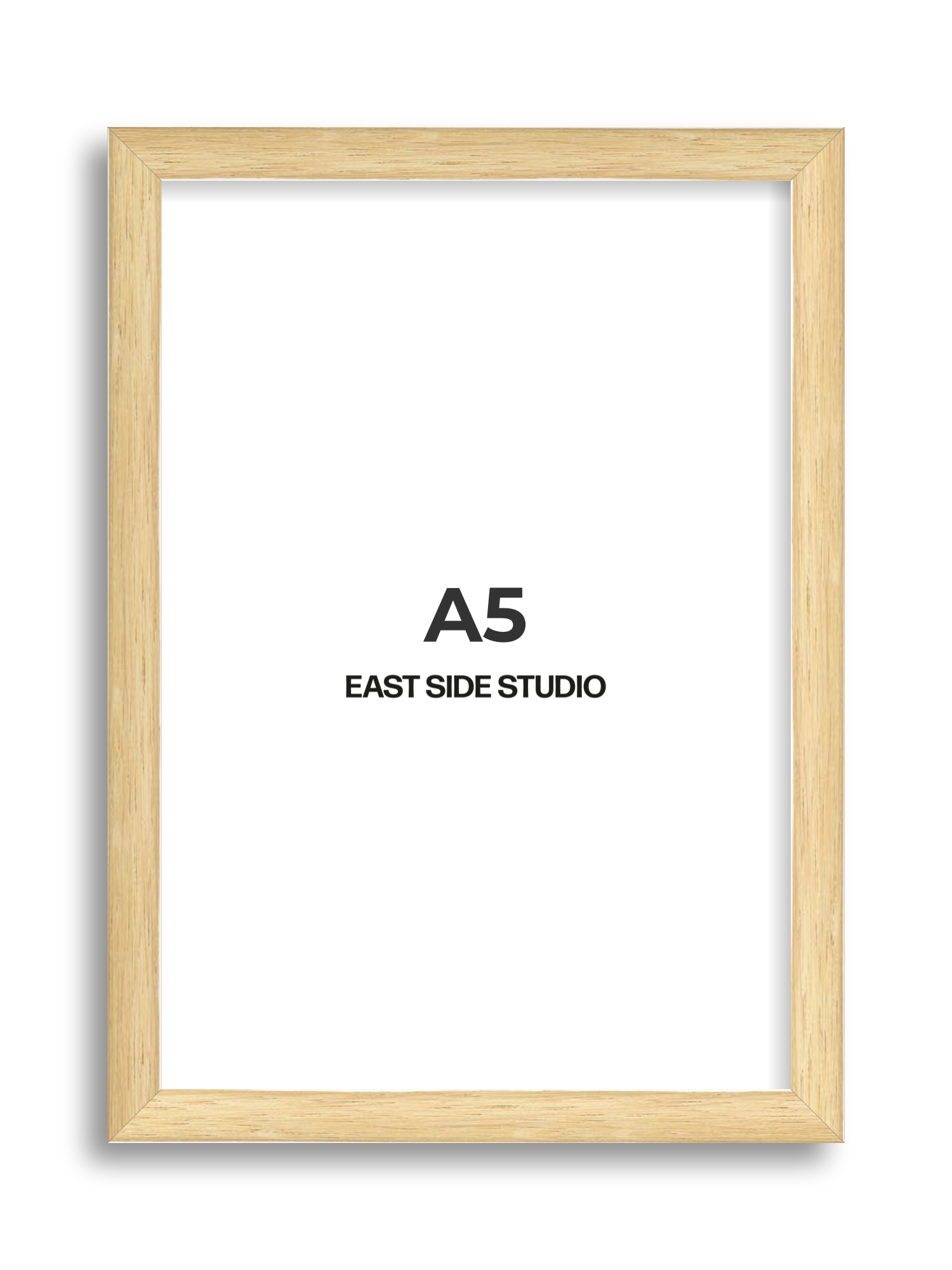 Solid Oak A5 picture frame