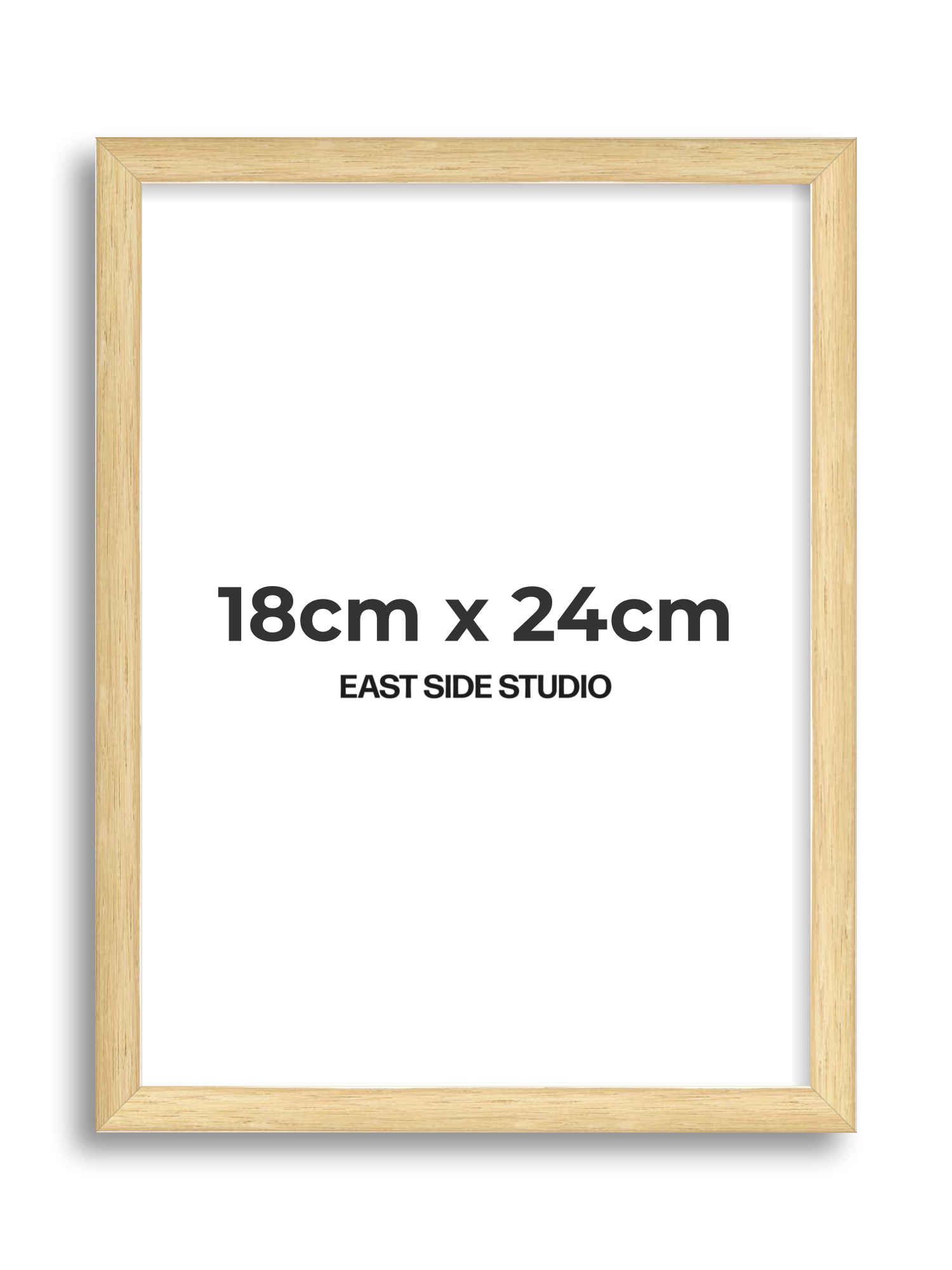 Solid Oak 18cm x 24cm picture frame
