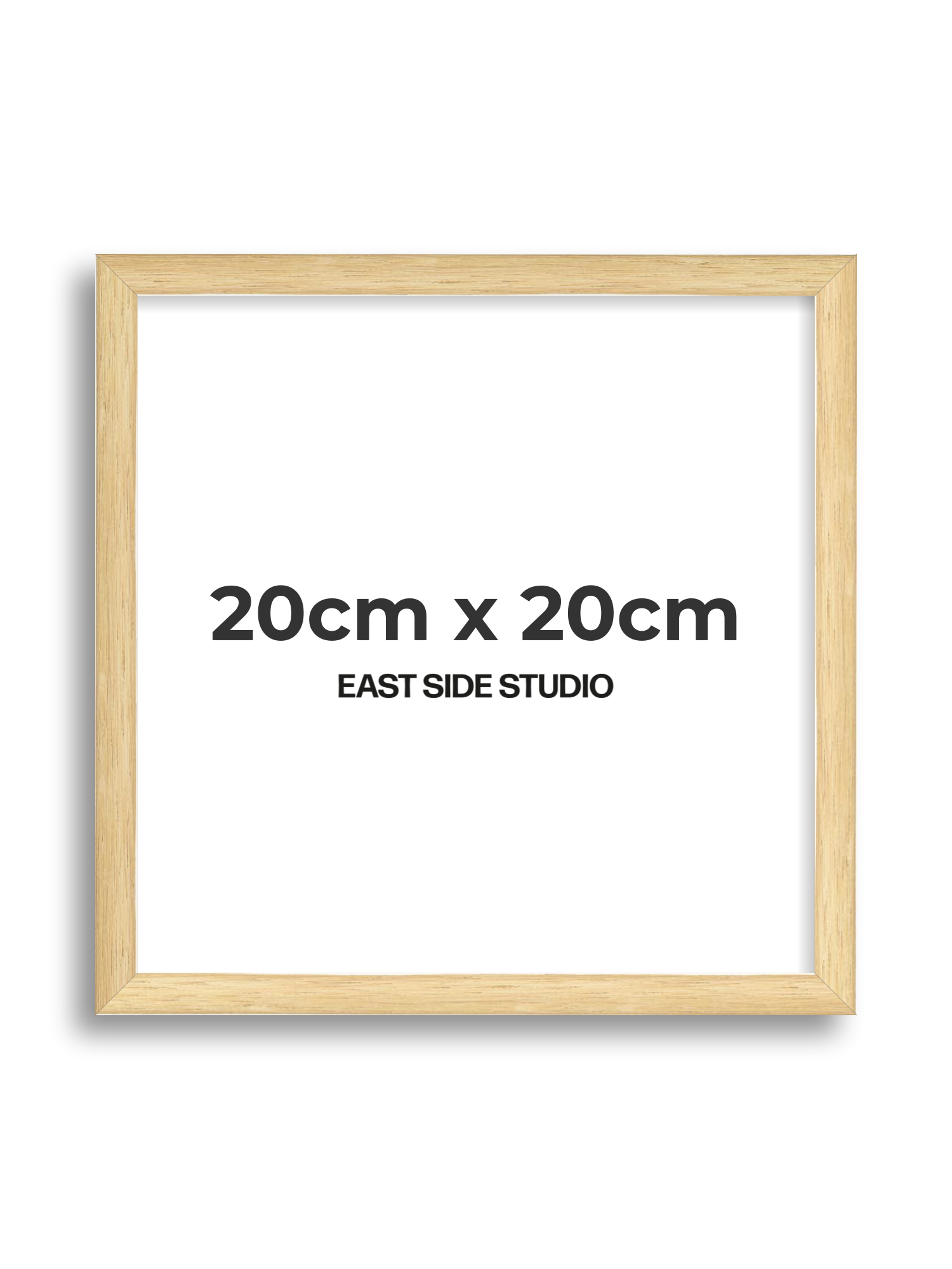 Solid Oak 20cm x 20cm picture frame