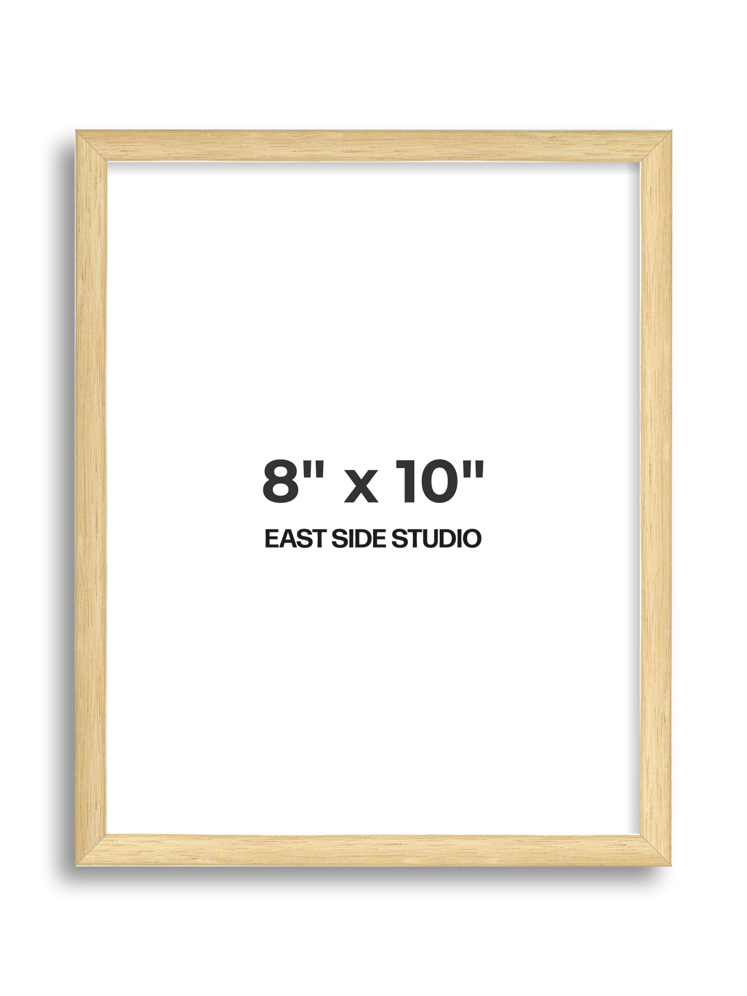 Solid Oak 8" x 10" picture frame