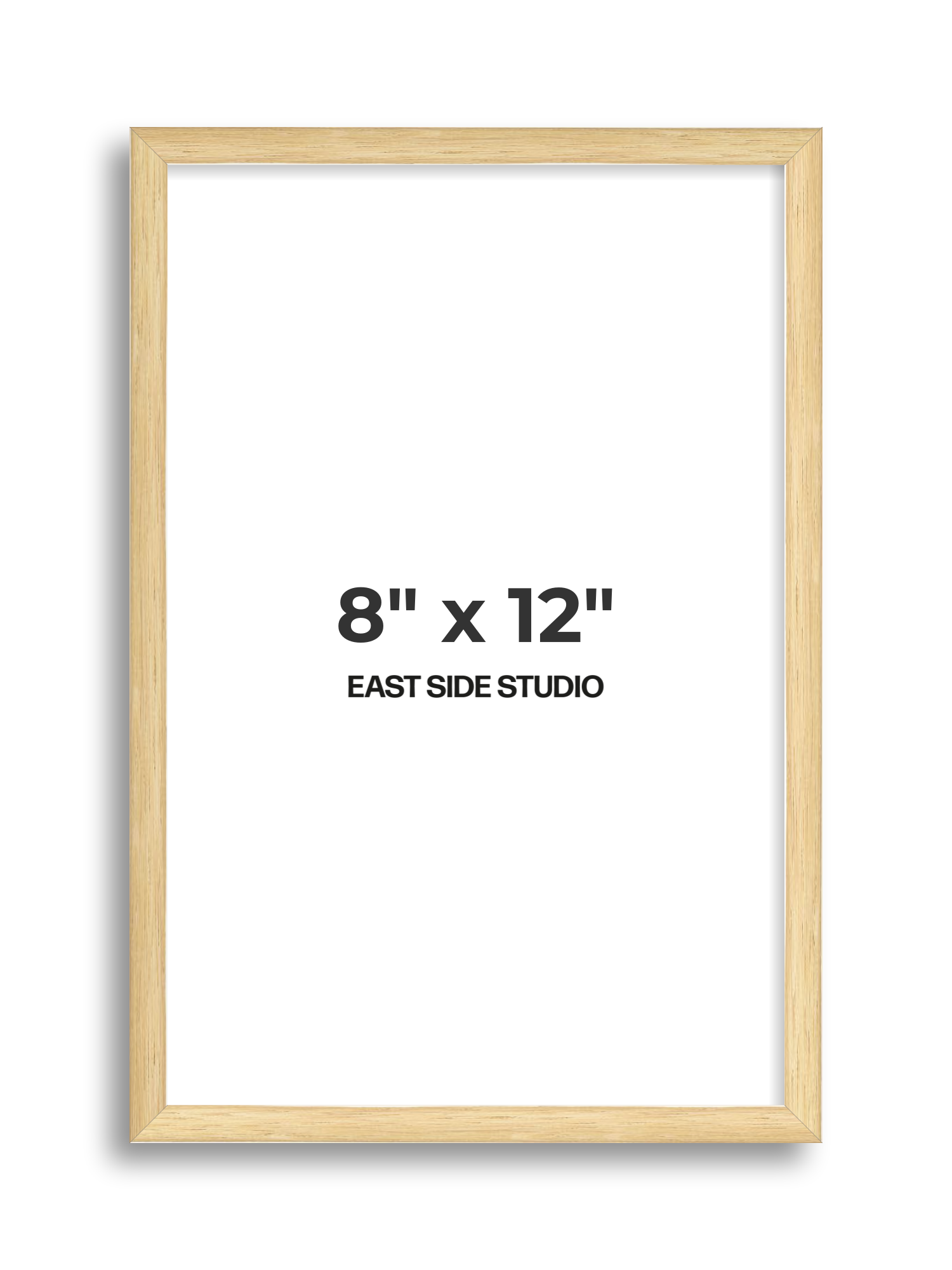 Solid Oak 8" x 12" picture frame