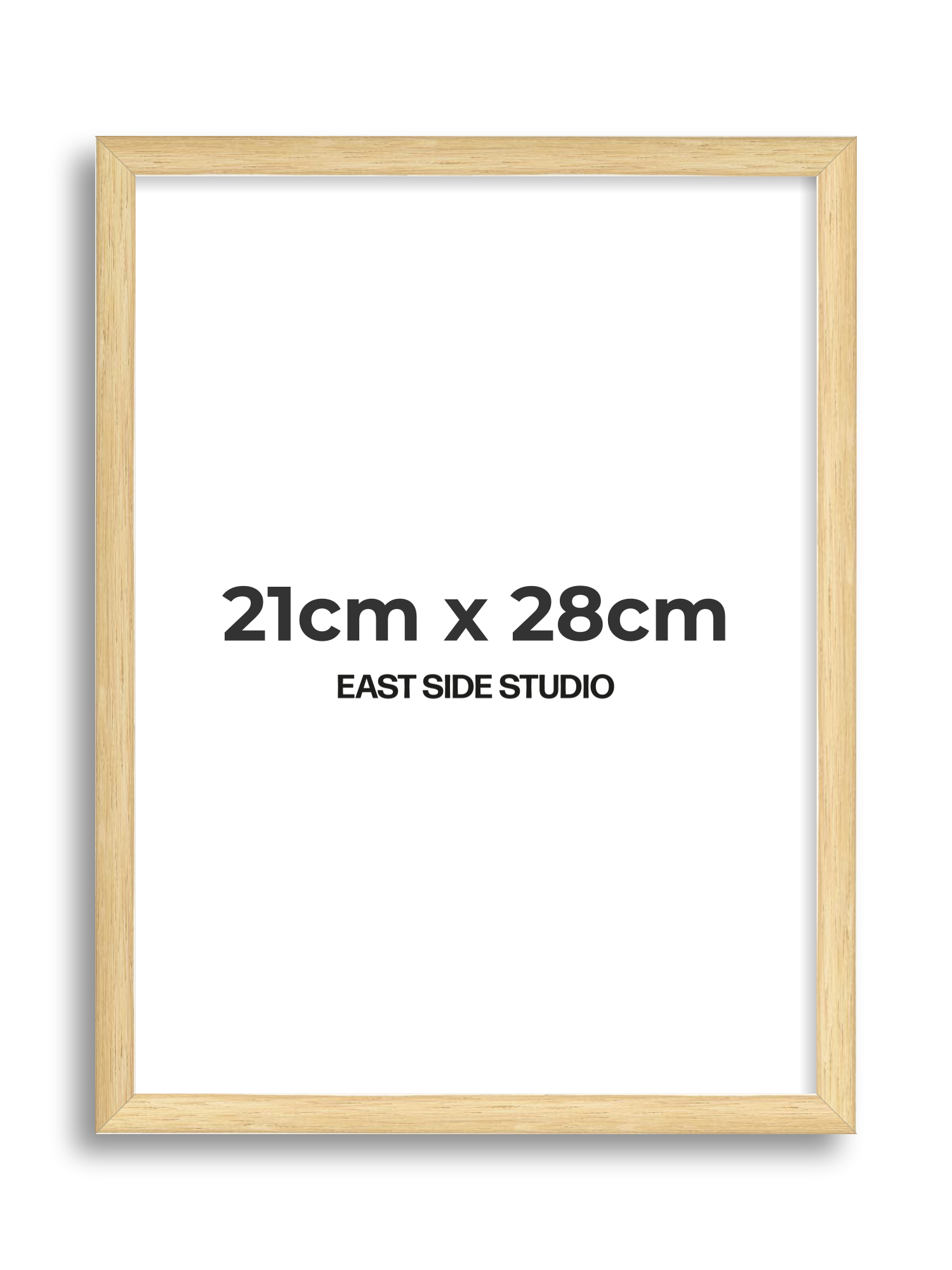 Solid Oak 21cm x 28cm picture frame