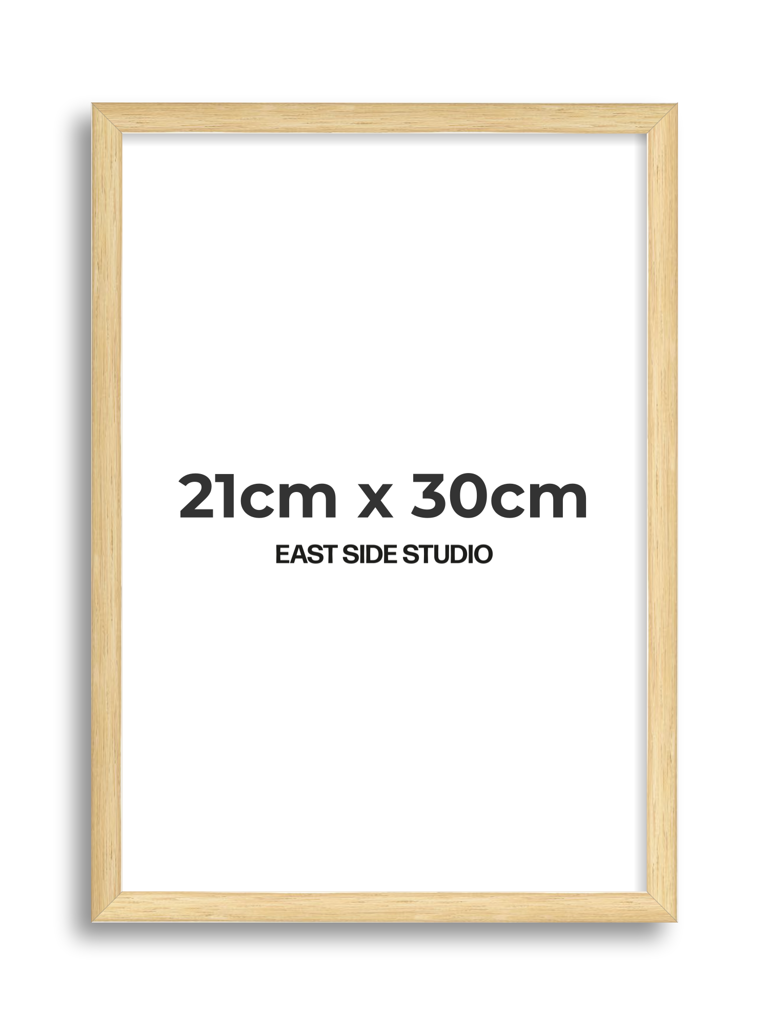 Solid Oak 21cm x 30cm picture frame