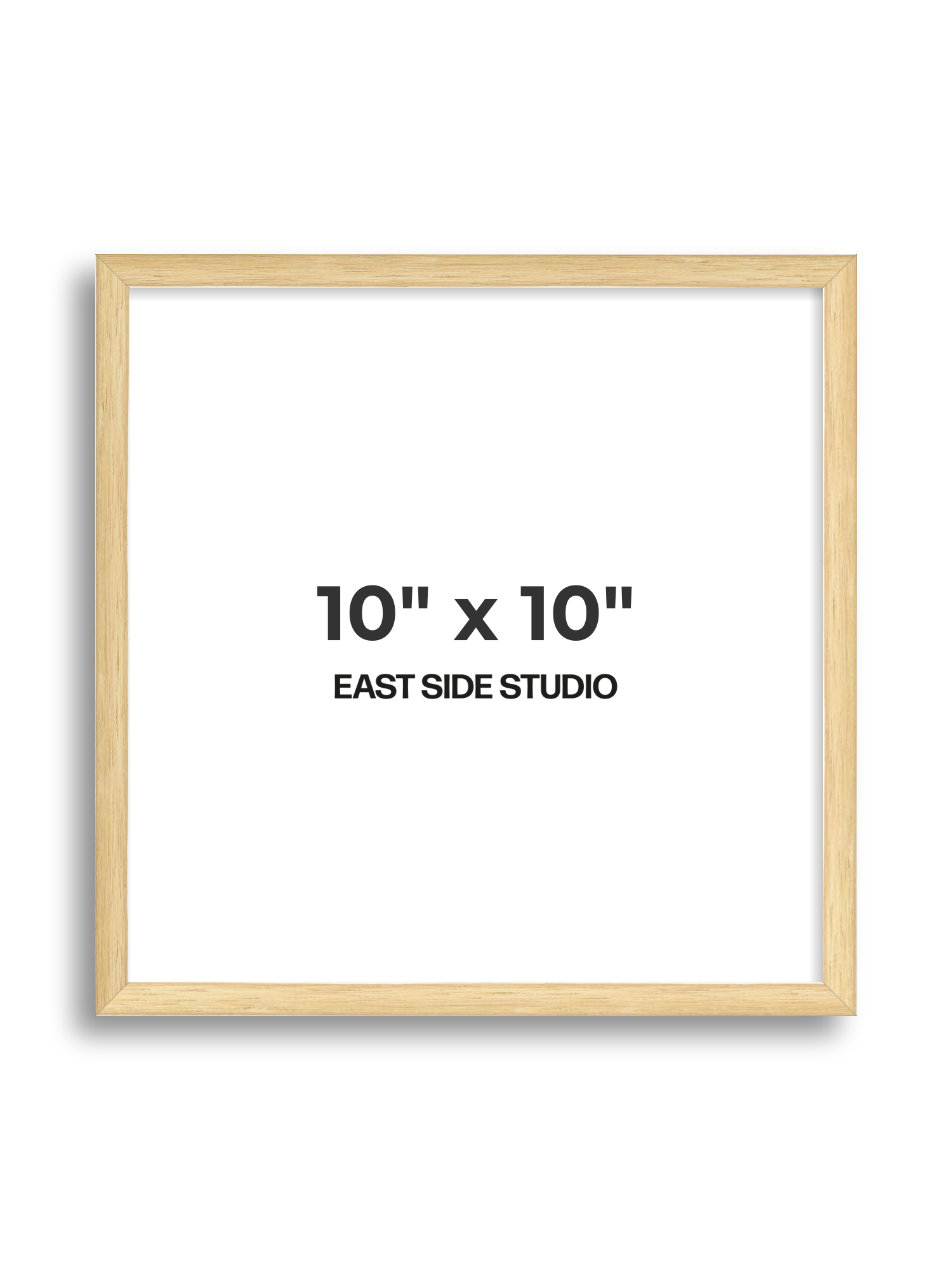 Solid Oak 10" x 10" picture frame