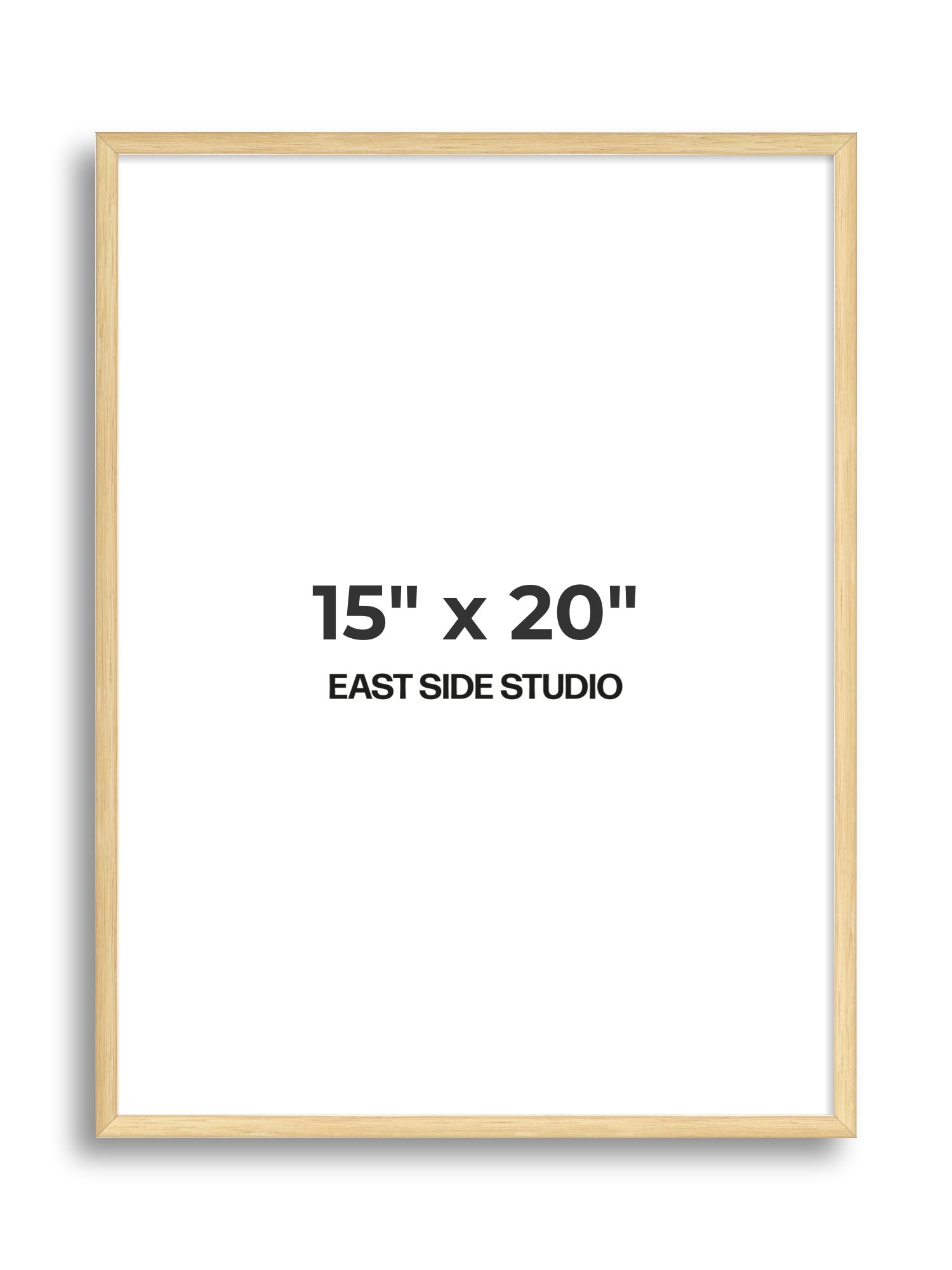 Solid Oak 15" x 20" picture frame