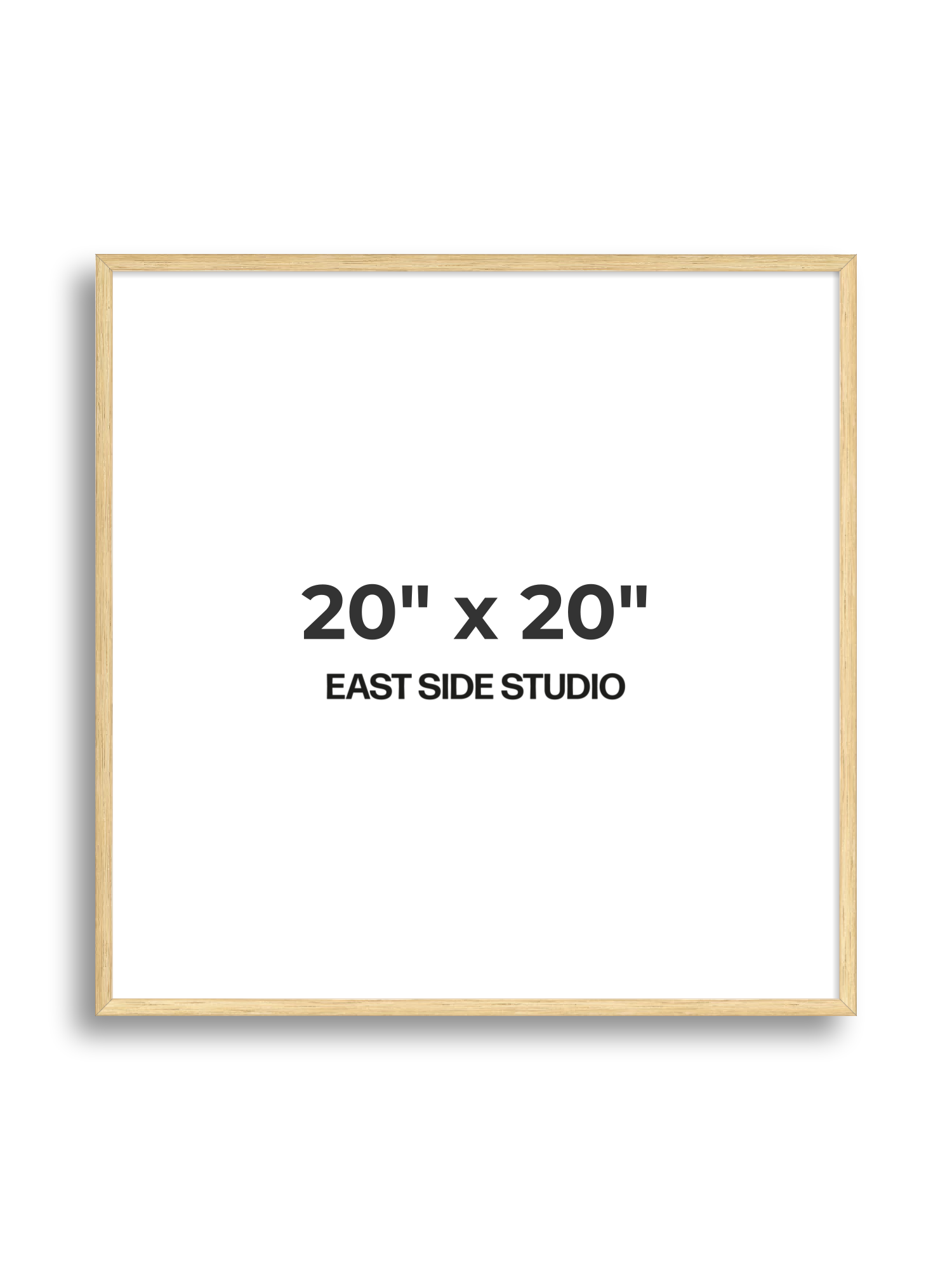 Solid Oak 20" x 20" picture frame