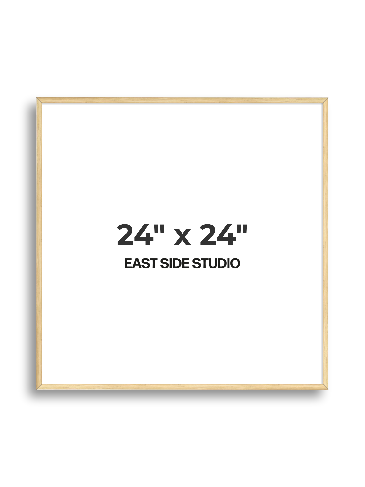 Solid Oak 24" x 24" picture frame