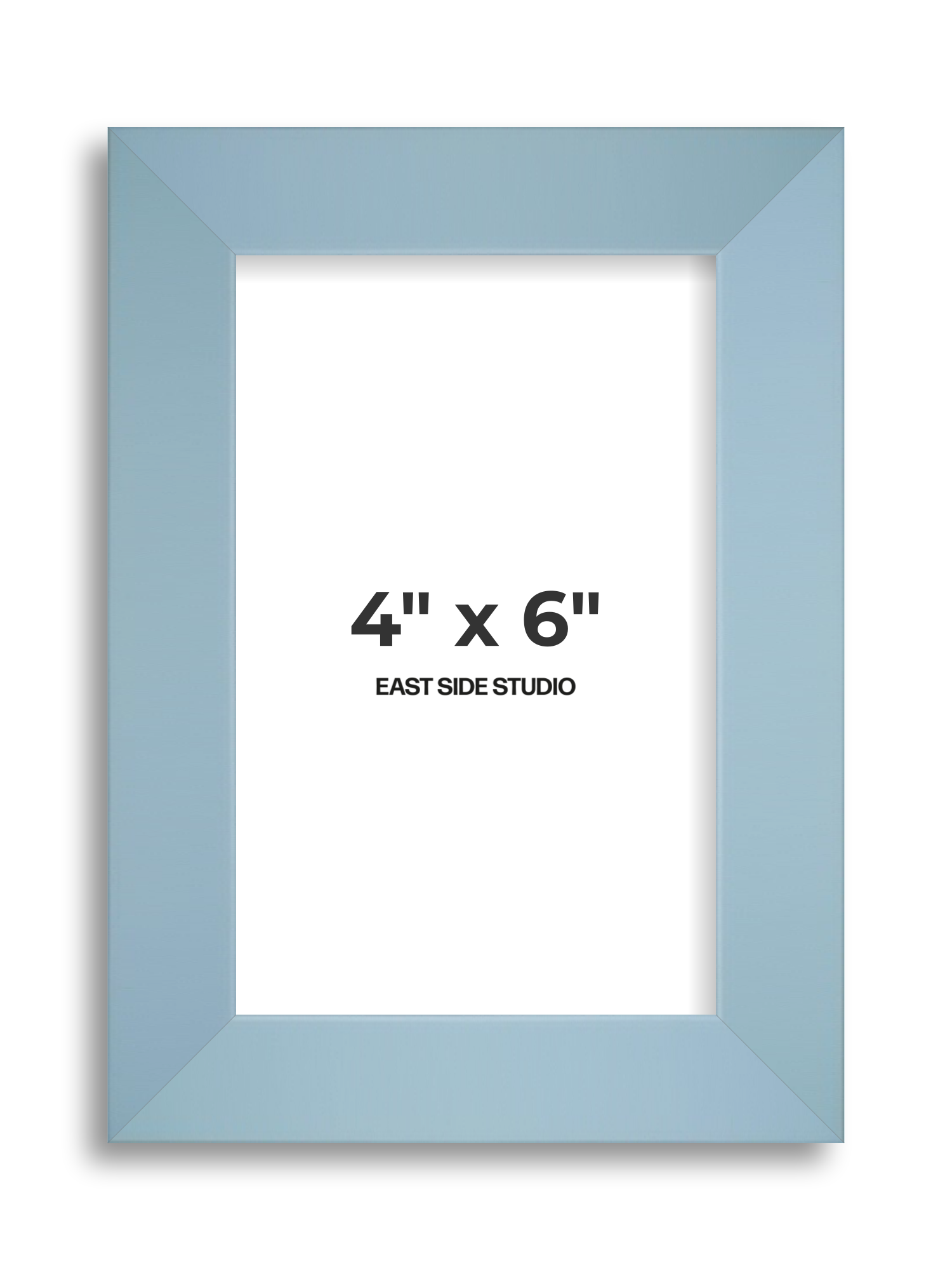 Powder Blue 4" x 6" picture frame