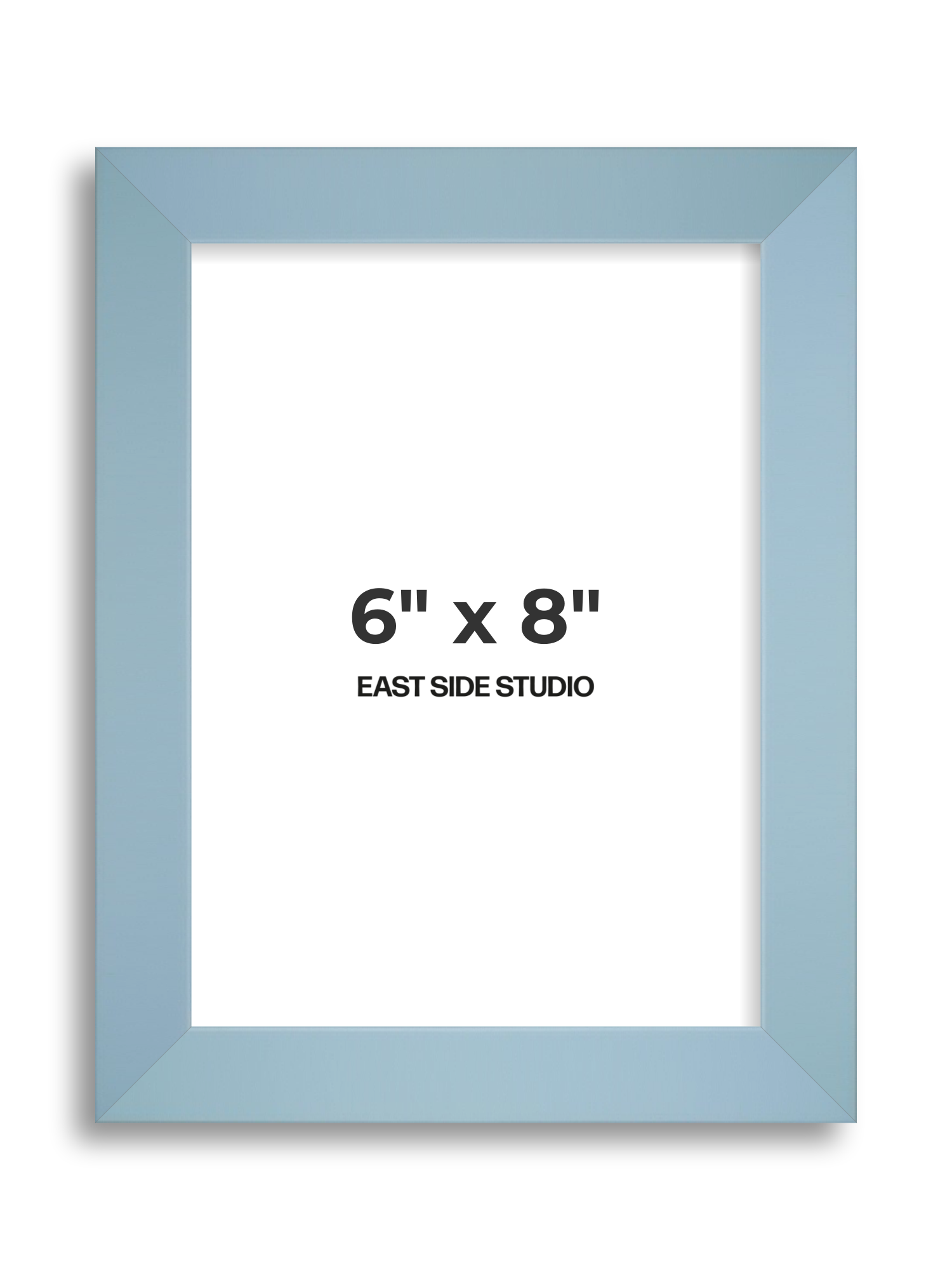 Powder Blue 6" x 8" picture frame