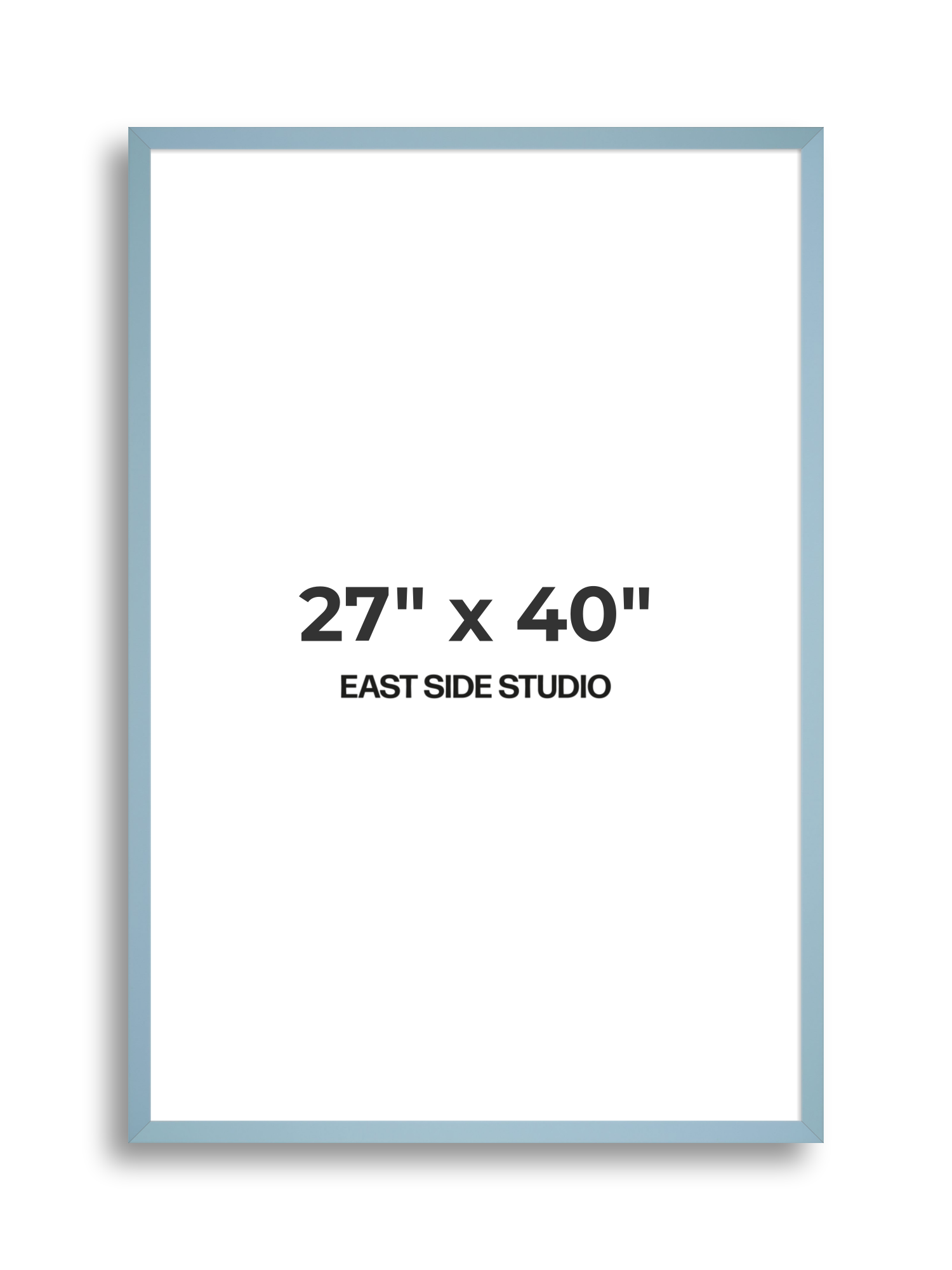 Powder Blue 27" x 40" picture frame