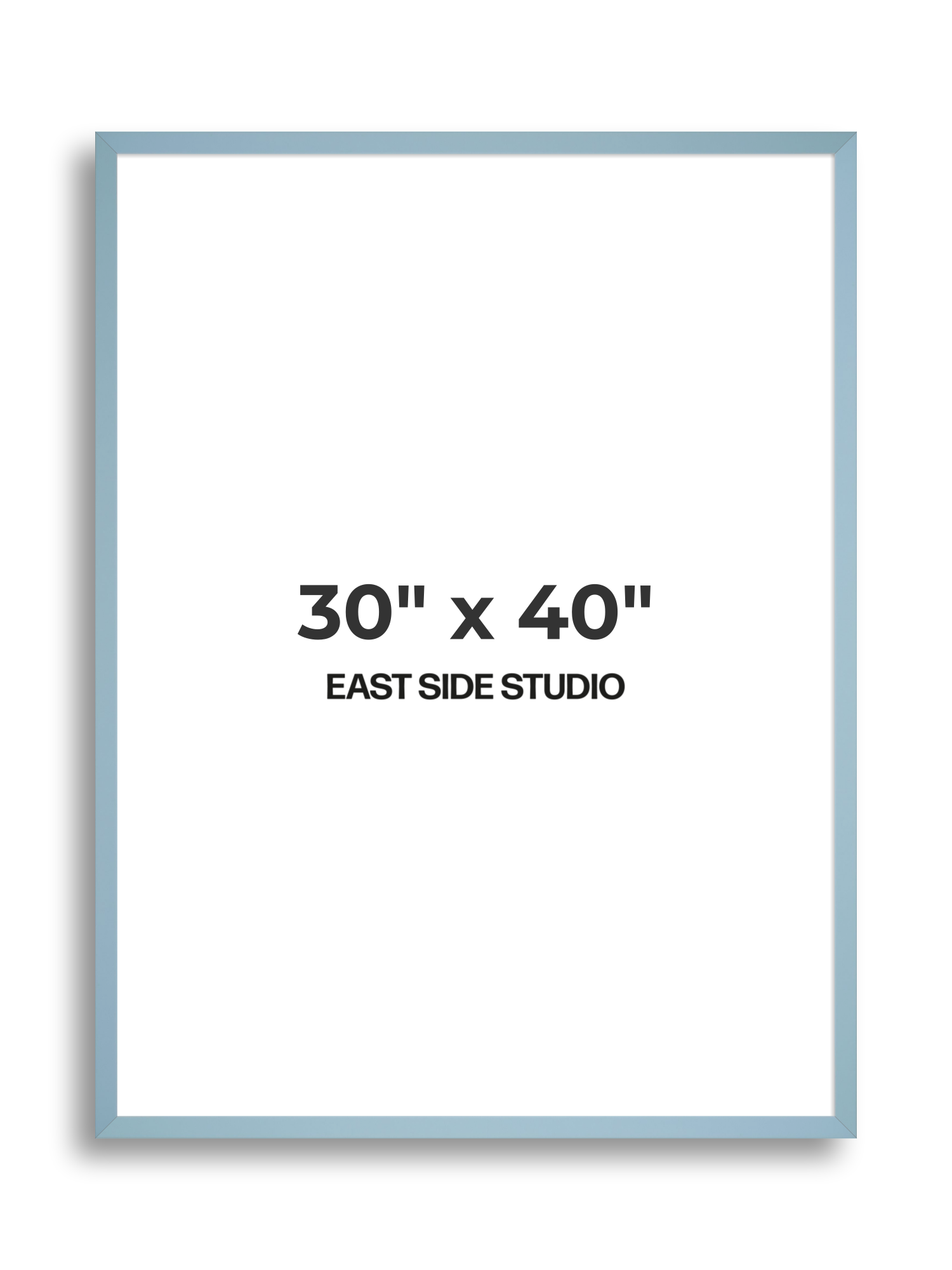 Powder Blue 30" x 40" picture frame