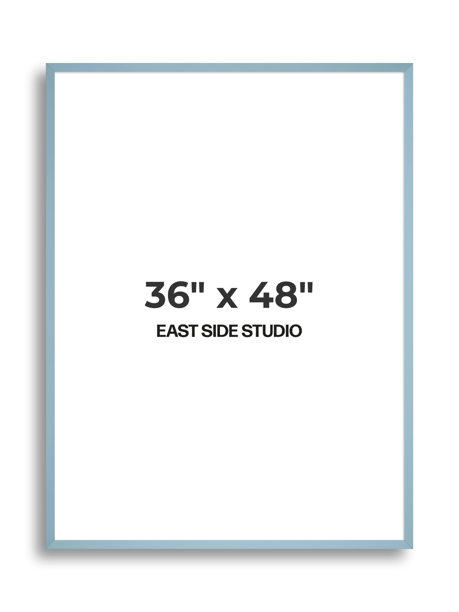 Powder Blue 36" x 48" picture frame