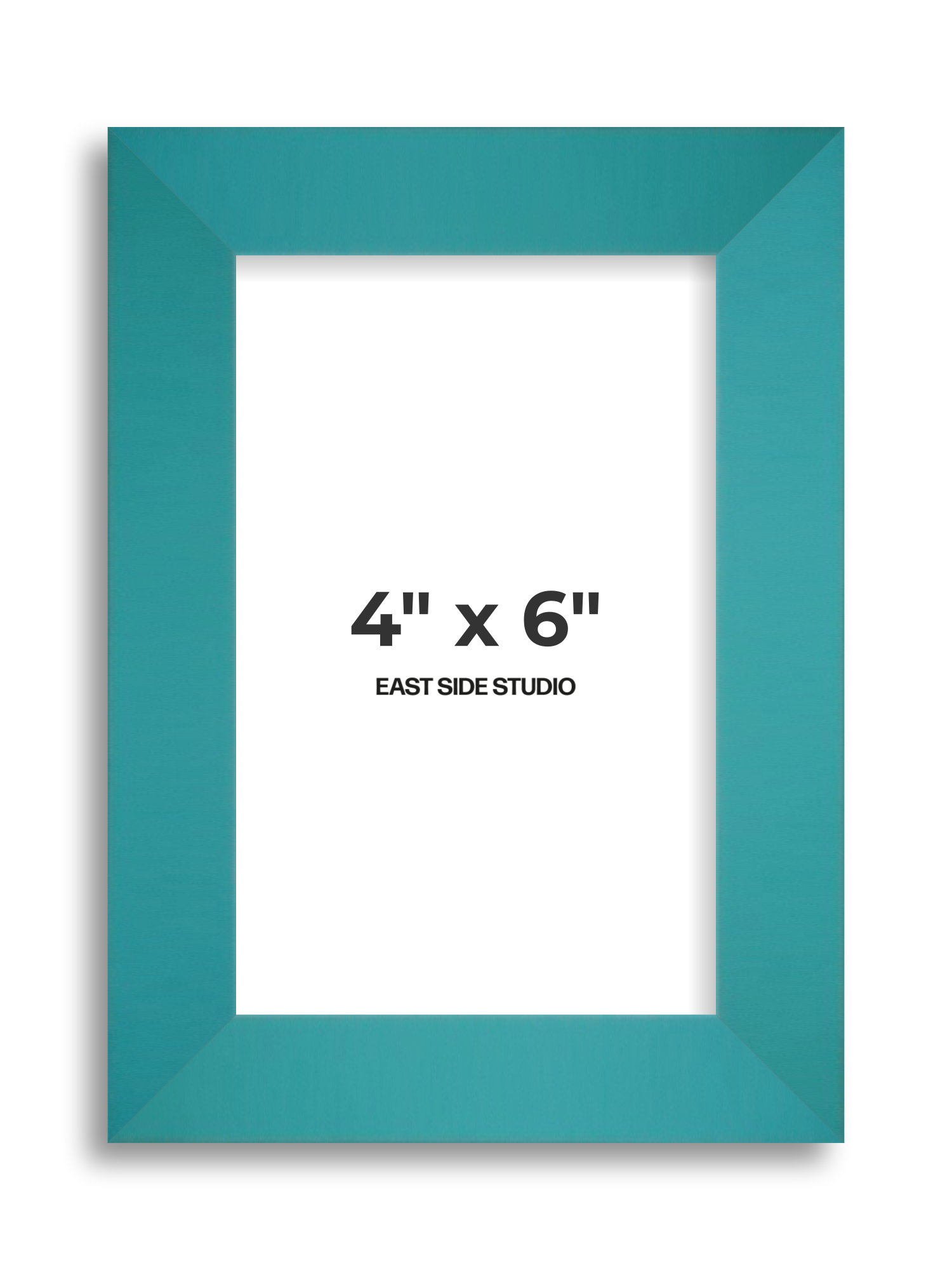 Aqua 4" x 6" picture frame