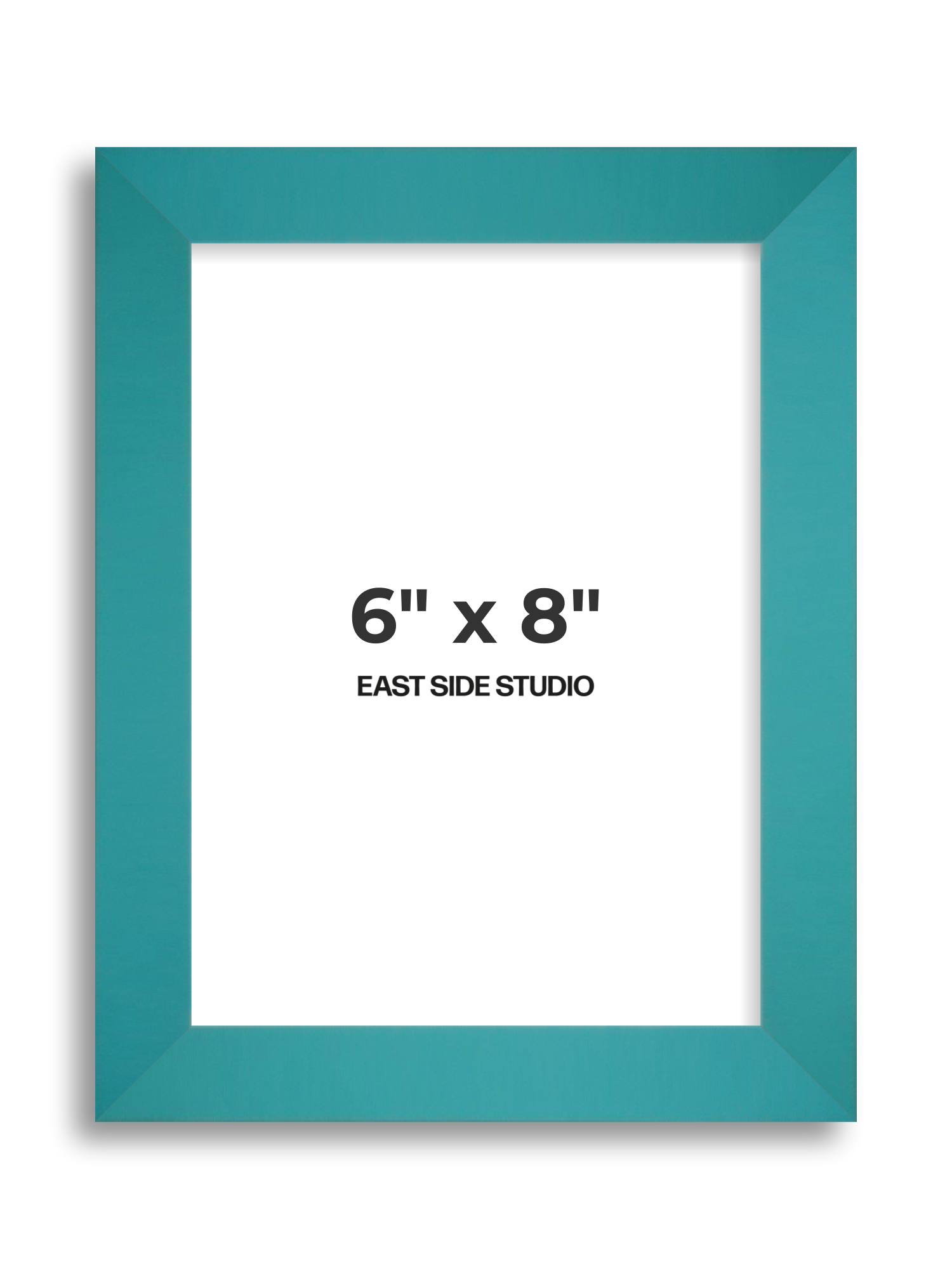 Aqua 6" x 8" picture frame
