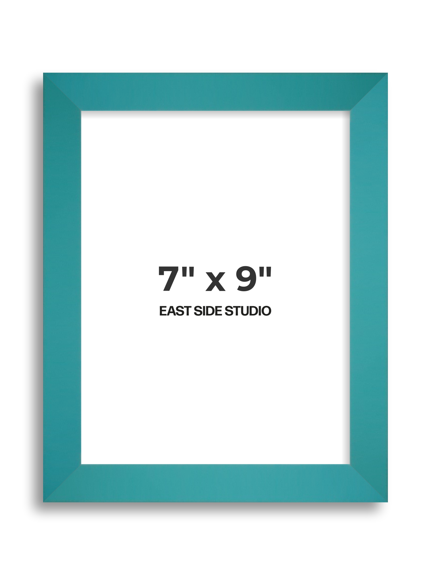 Aqua 7" x 9" picture frame