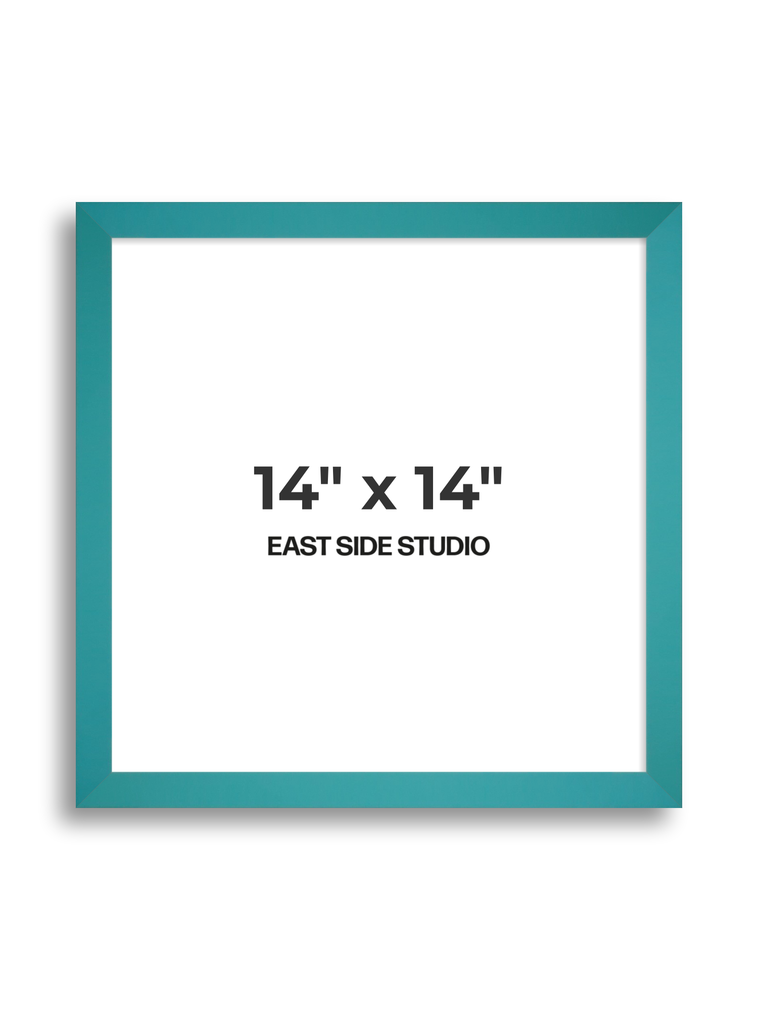 Aqua 14" x 14" picture frame