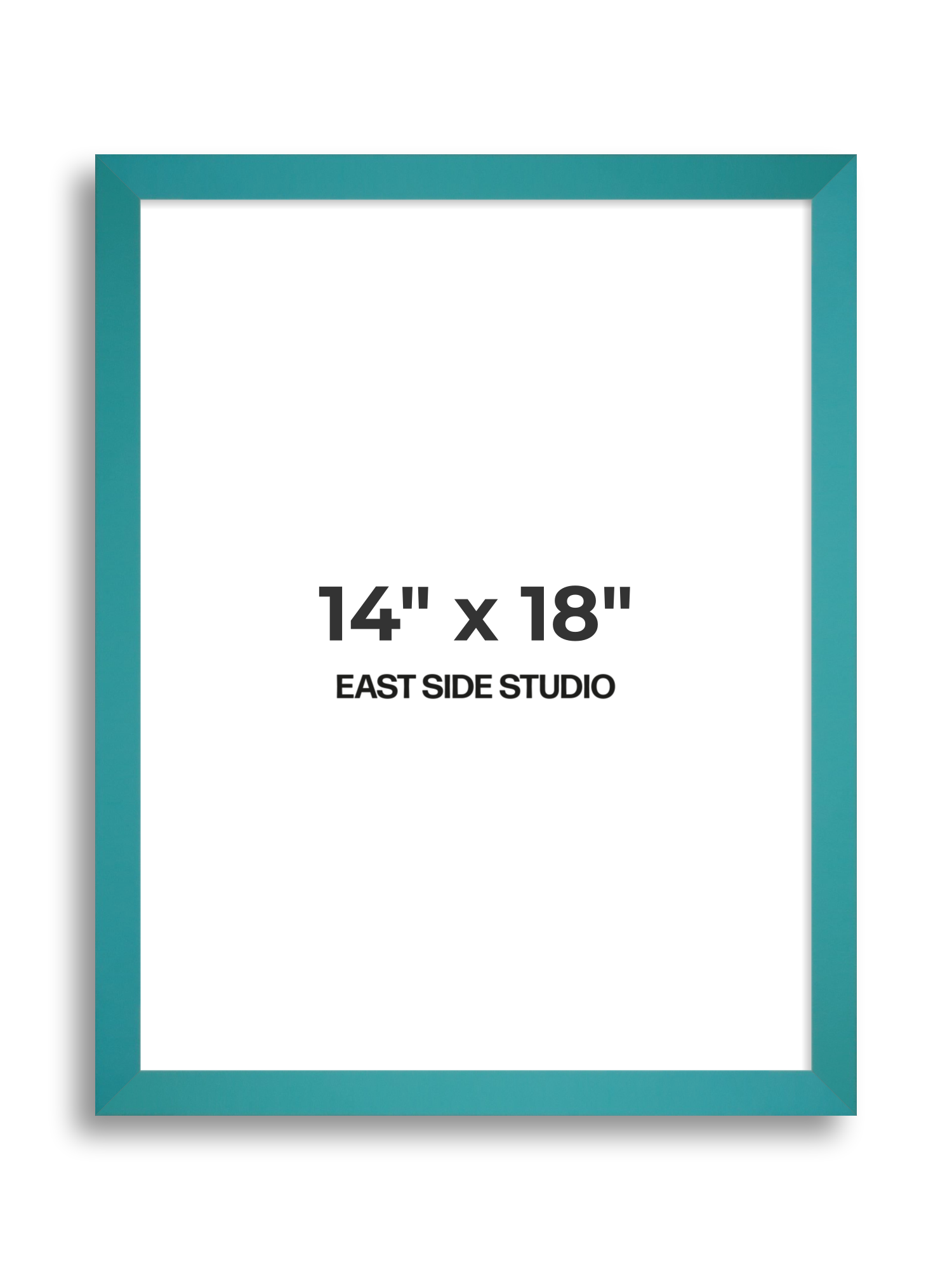 Aqua 14" x 18" picture frame