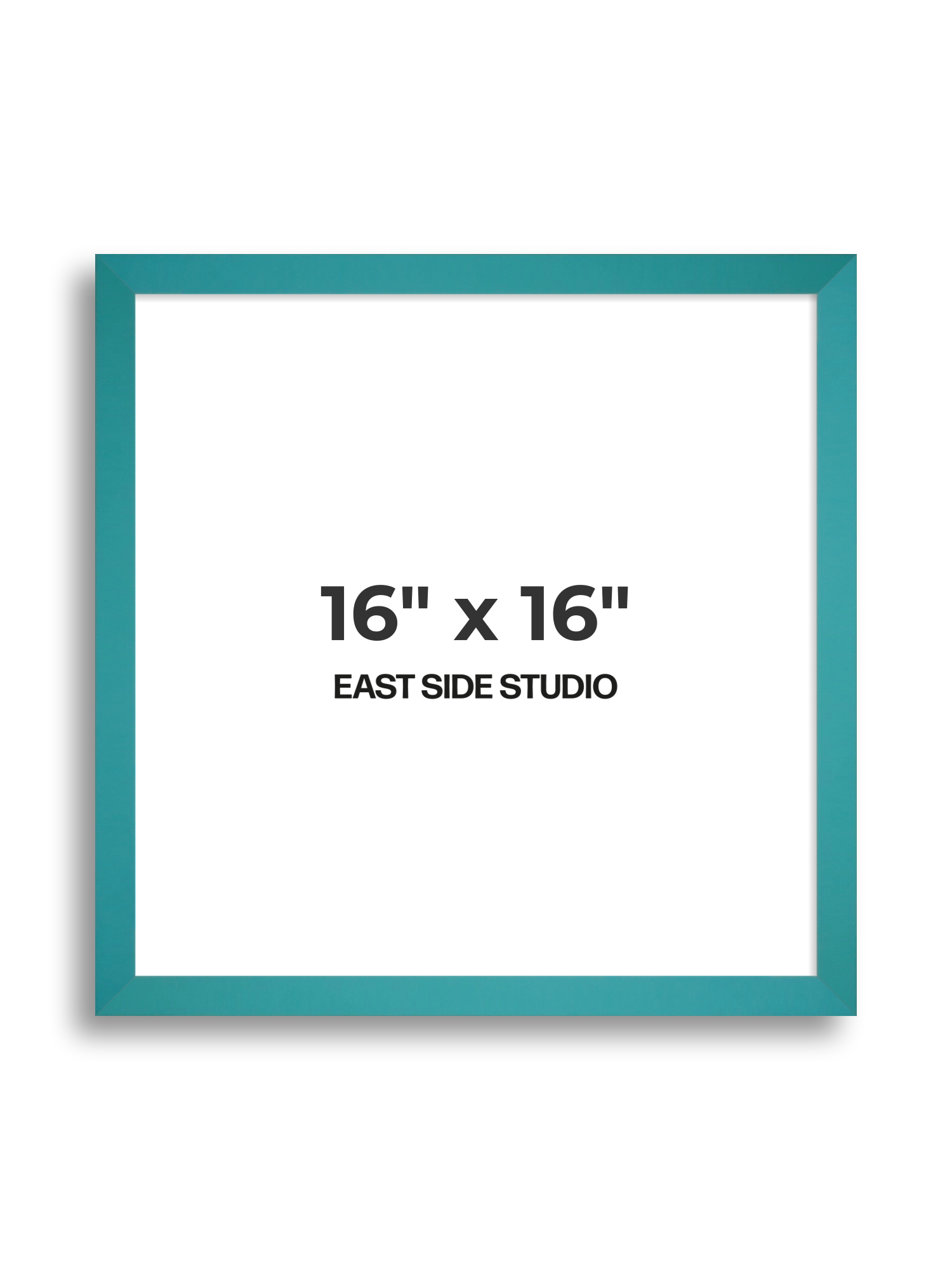 Aqua 16" x 16" picture frame