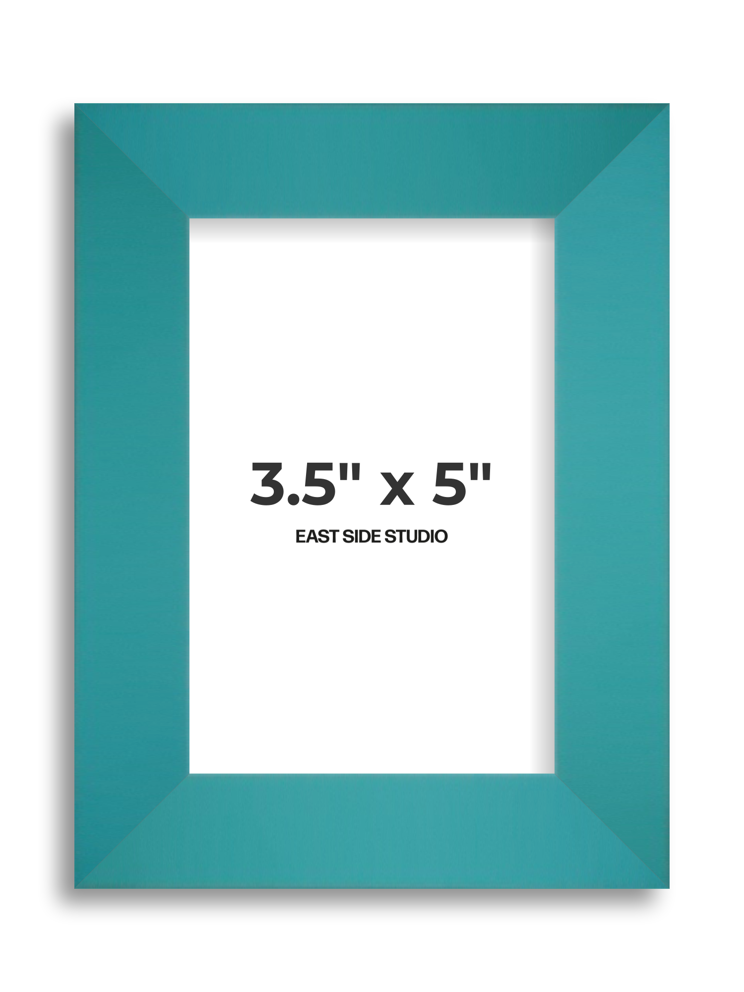 Aqua 3.5" x 5" picture frame