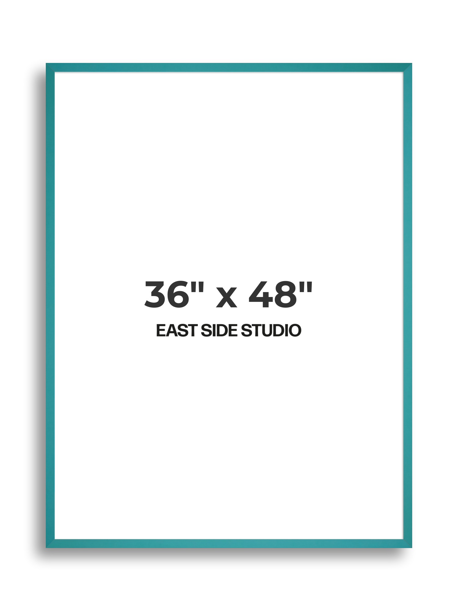Aqua 36" x 48" picture frame