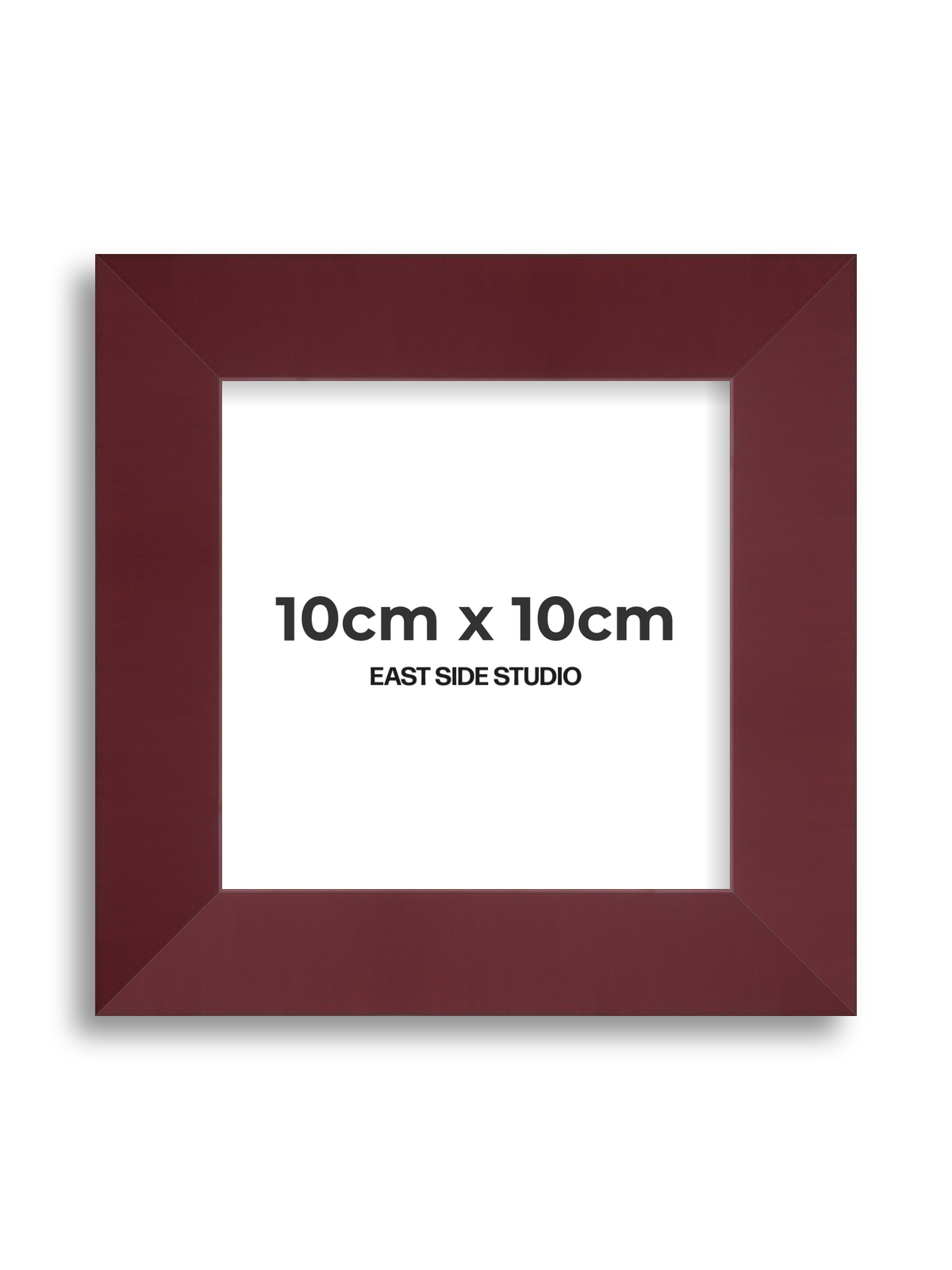Burgundy 10cm x 10cm picture frame