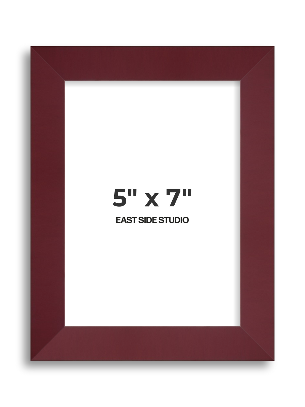 Burgundy 5" x 7" picture frame