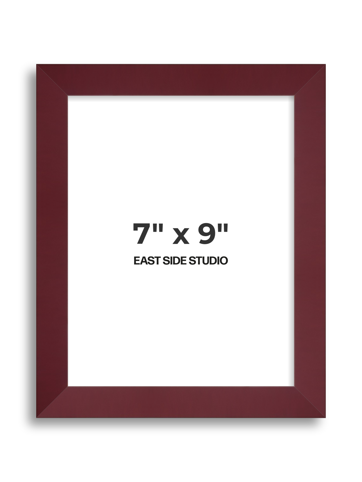 Burgundy 7" x 9" picture frame