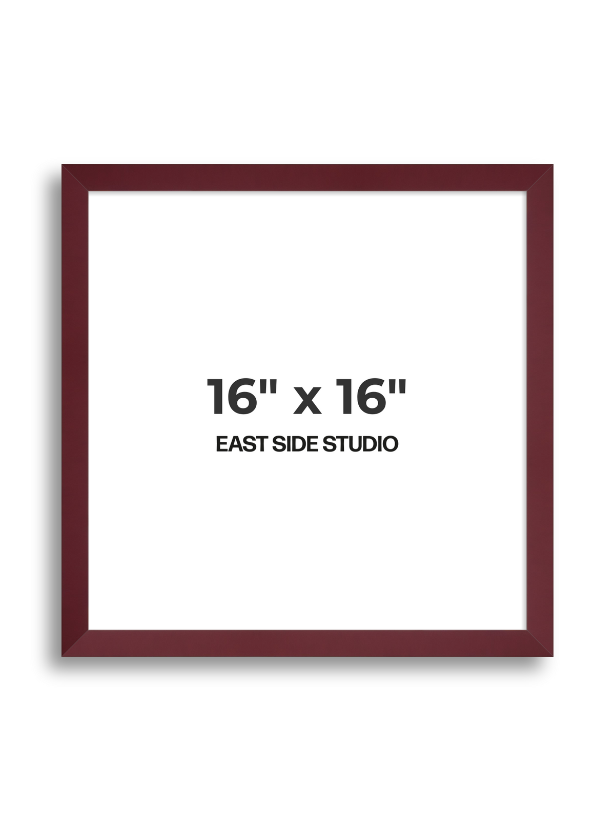 Burgundy 16" x 16" picture frame