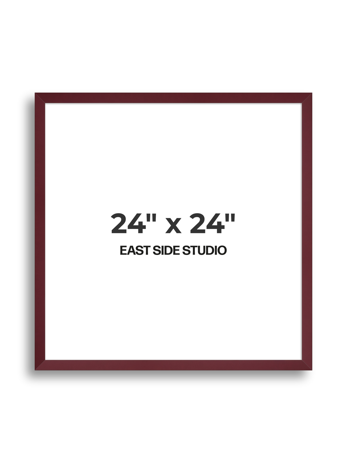 Burgundy 24" x 24" picture frame