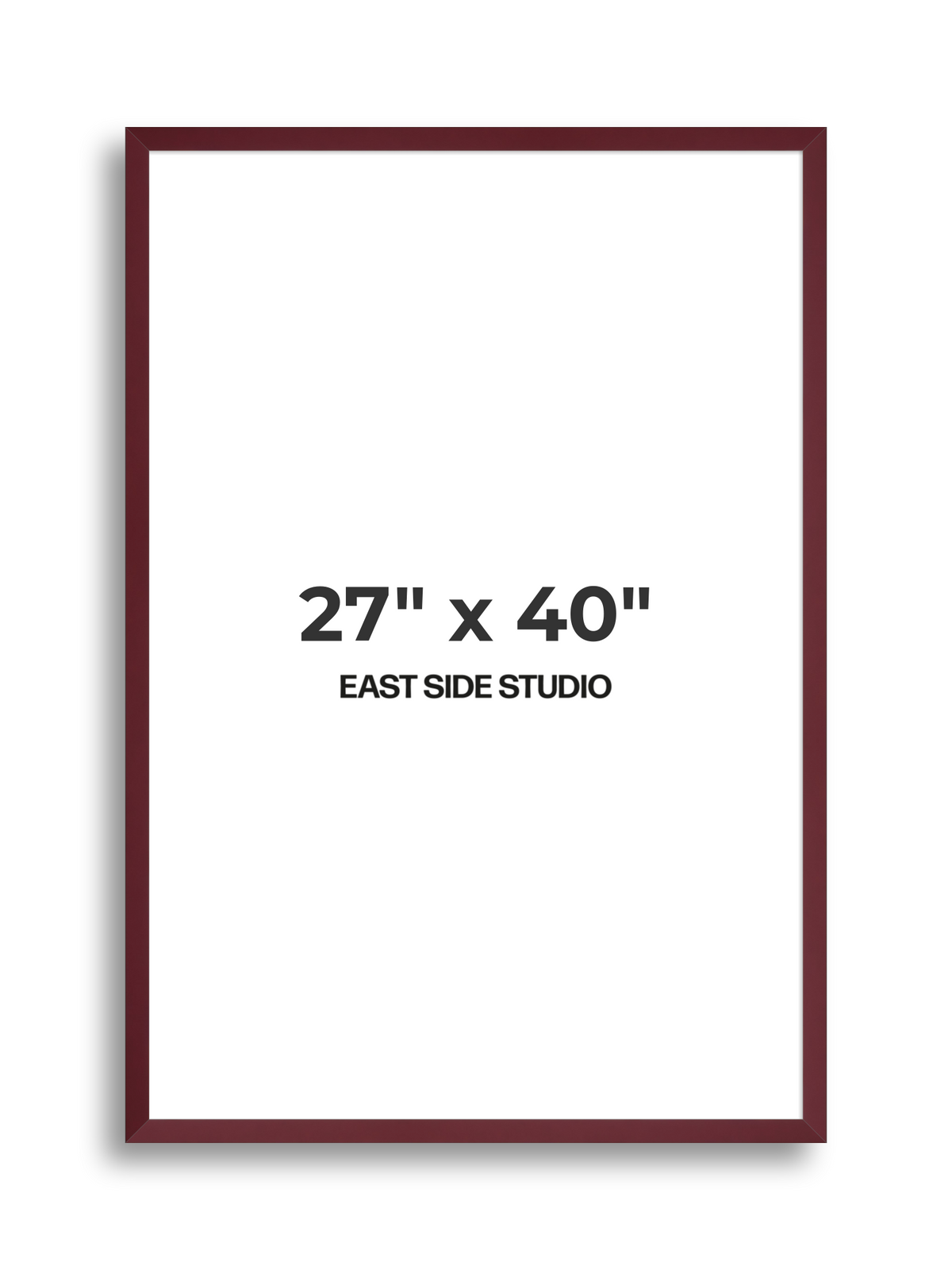 Burgundy 27" x 40" picture frame