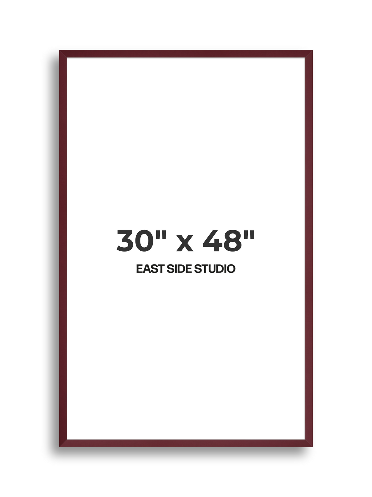 Burgundy 30" x 48" picture frame