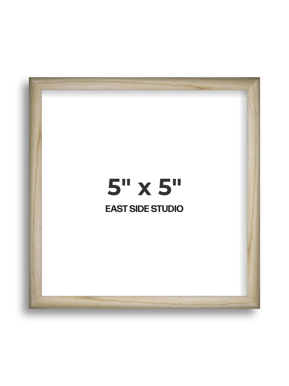 Natural Wood 5" x 5" picture frame