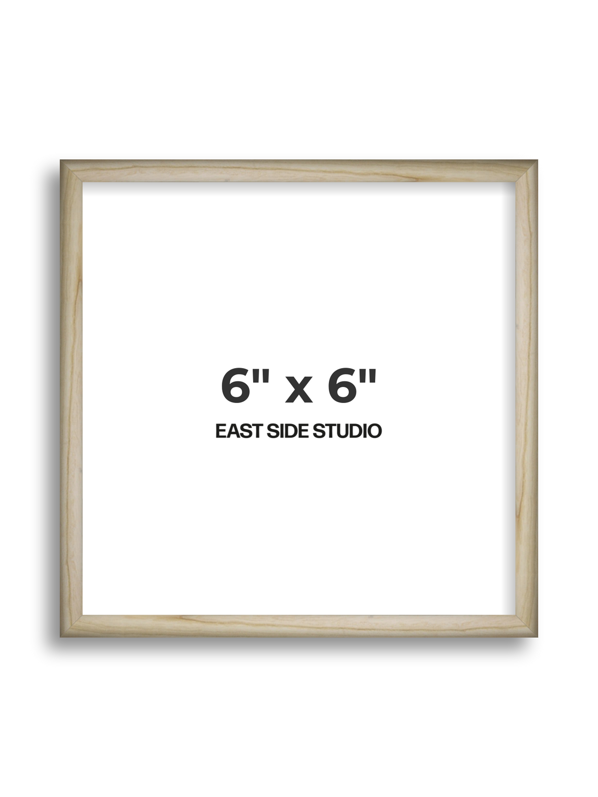 Natural Wood 6" x 6" picture frame