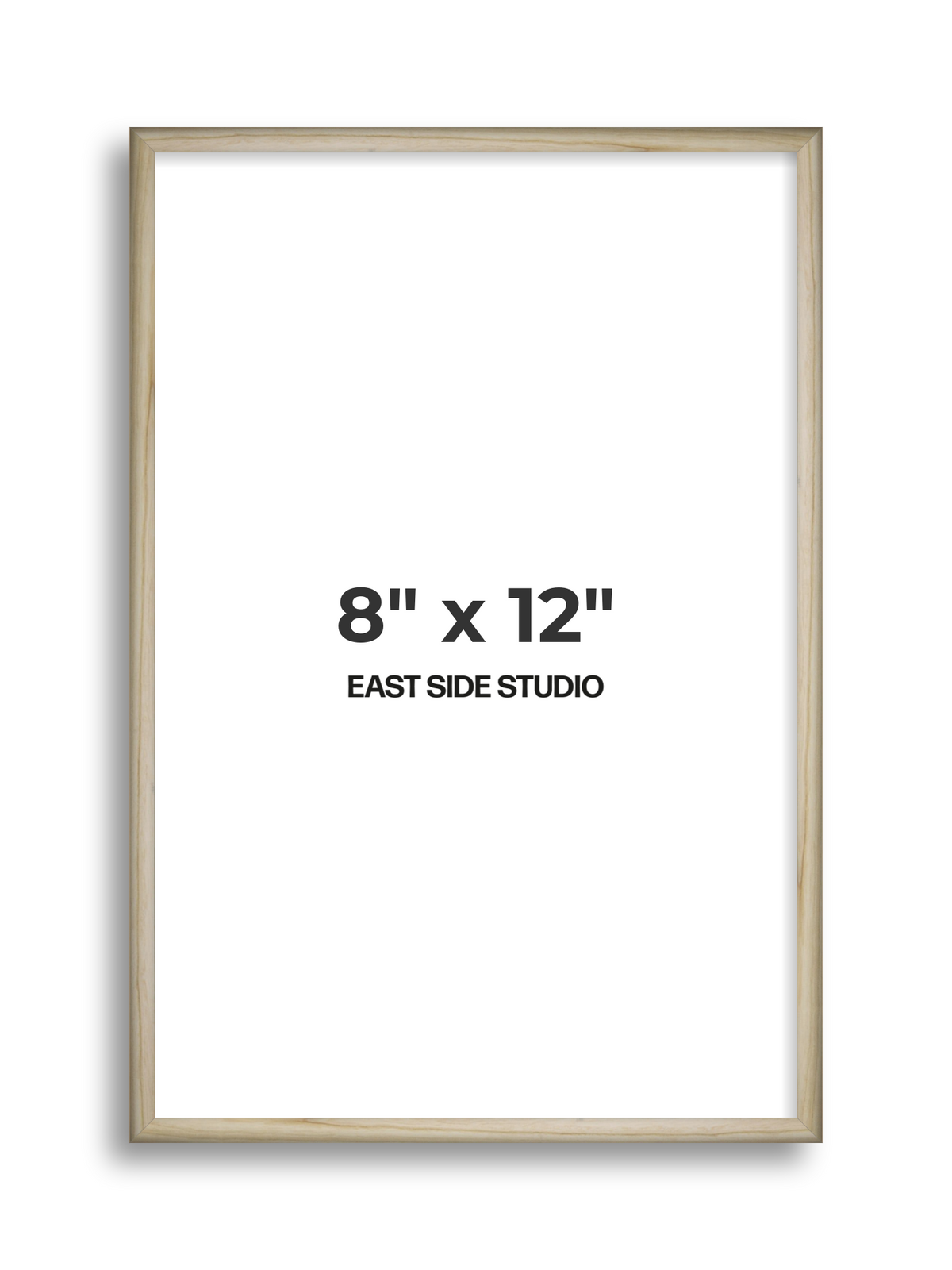 Natural Wood 8" x 12" picture frame