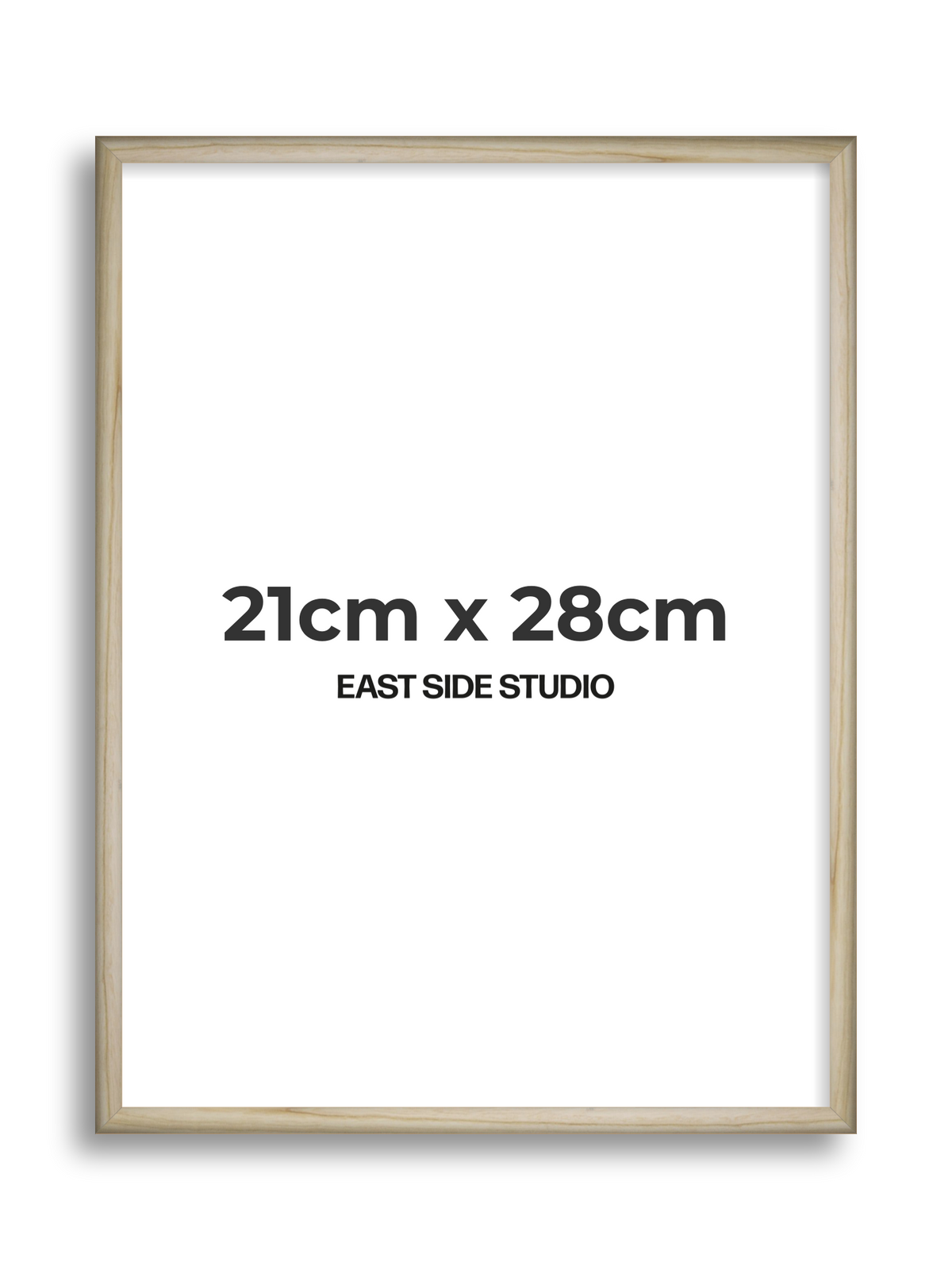Natural Wood 21cm x 28cm picture frame