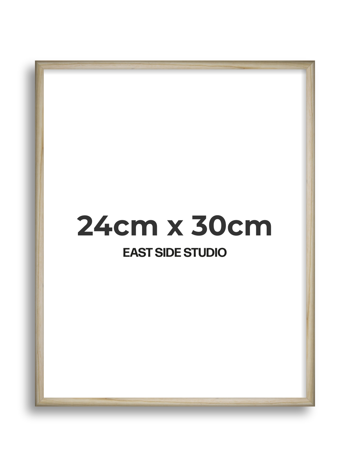Natural Wood 24cm x 30cm picture frame