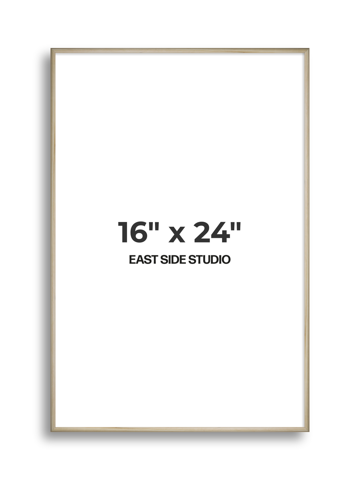 Natural Wood 16" x 24" picture frame