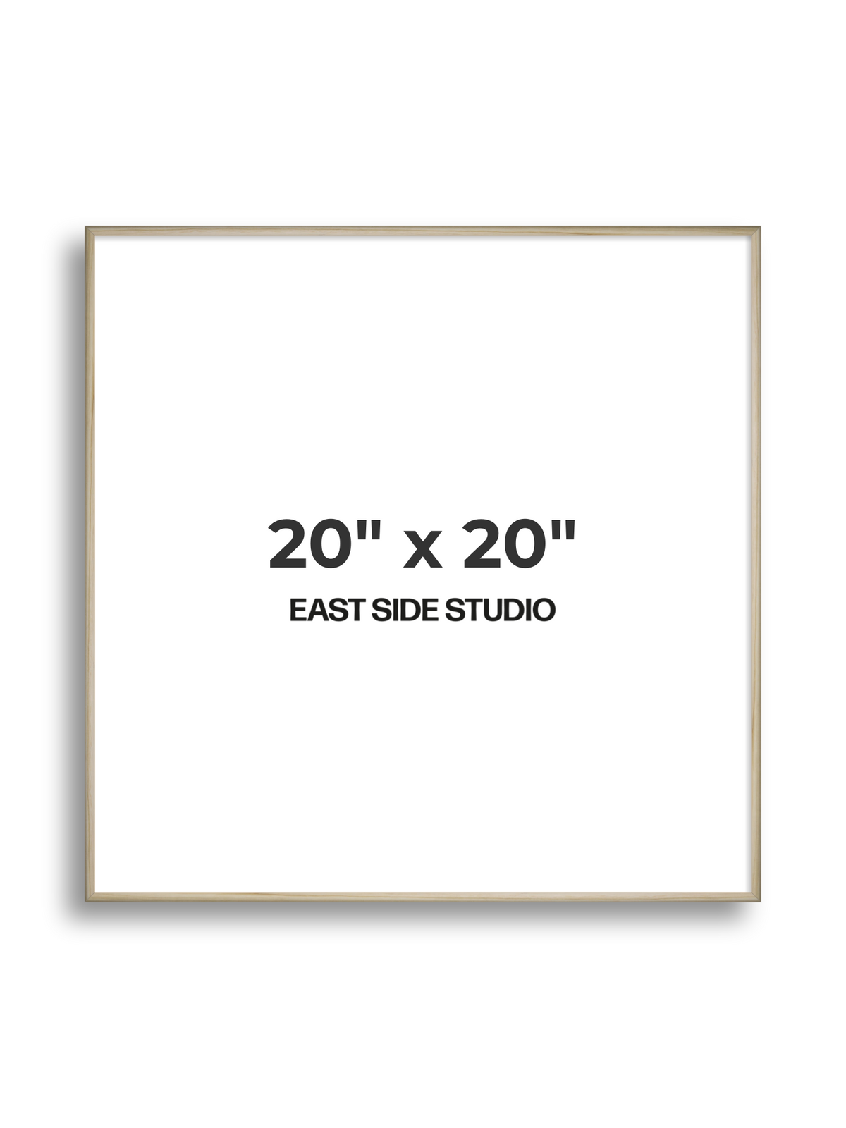 Natural Wood 20" x 20" picture frame