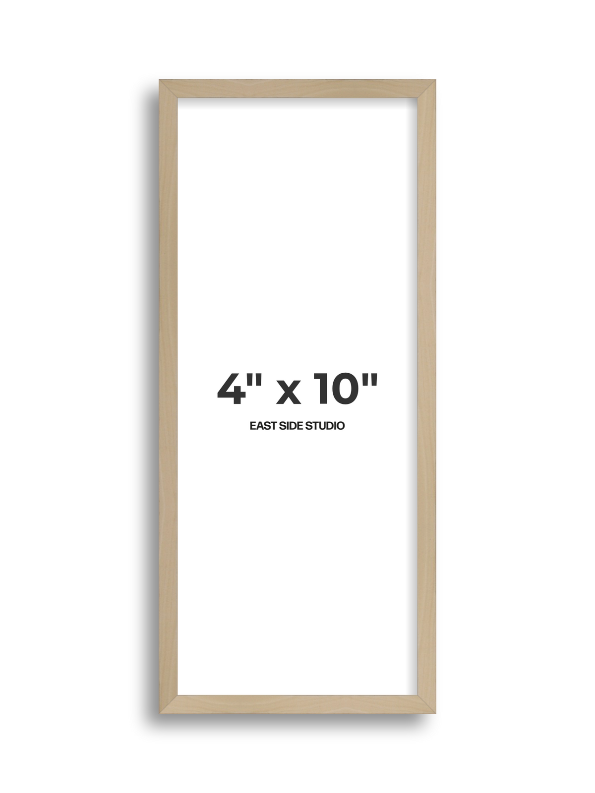 Natural Wood 4" x 10" picture frame
