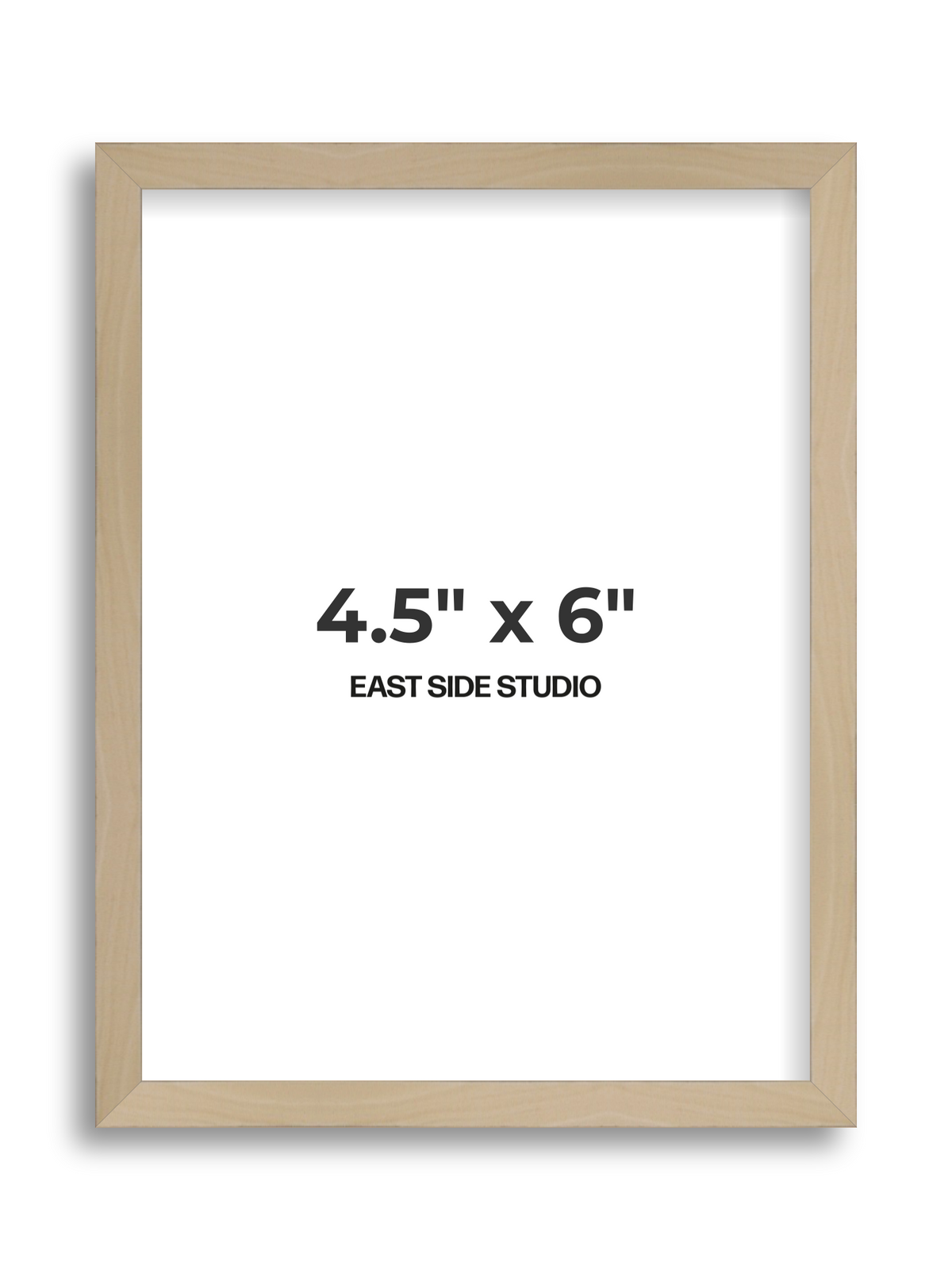 Natural Wood 4.5" x 6" picture frame