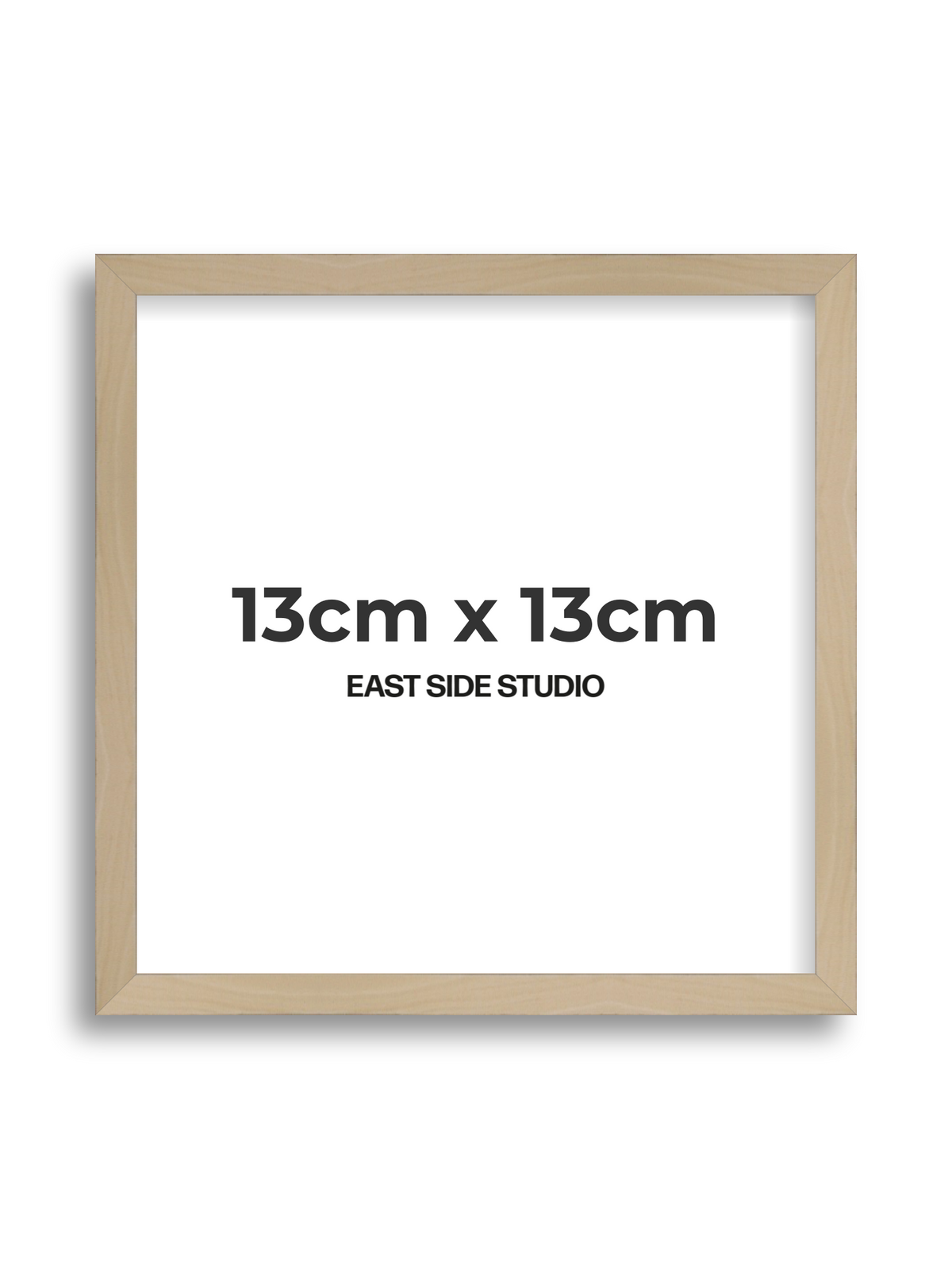 Natural Wood 13cm x 13cm picture frame