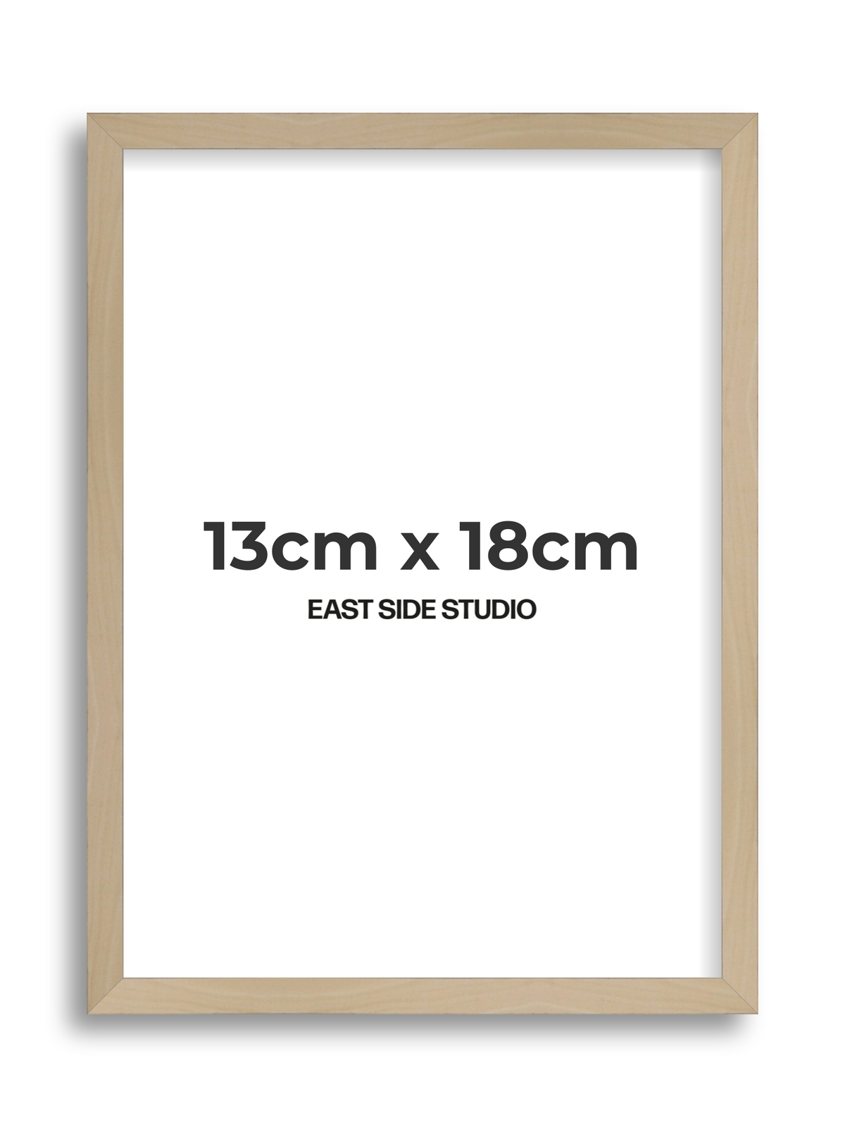 Natural Wood 13cm x 18cm picture frame