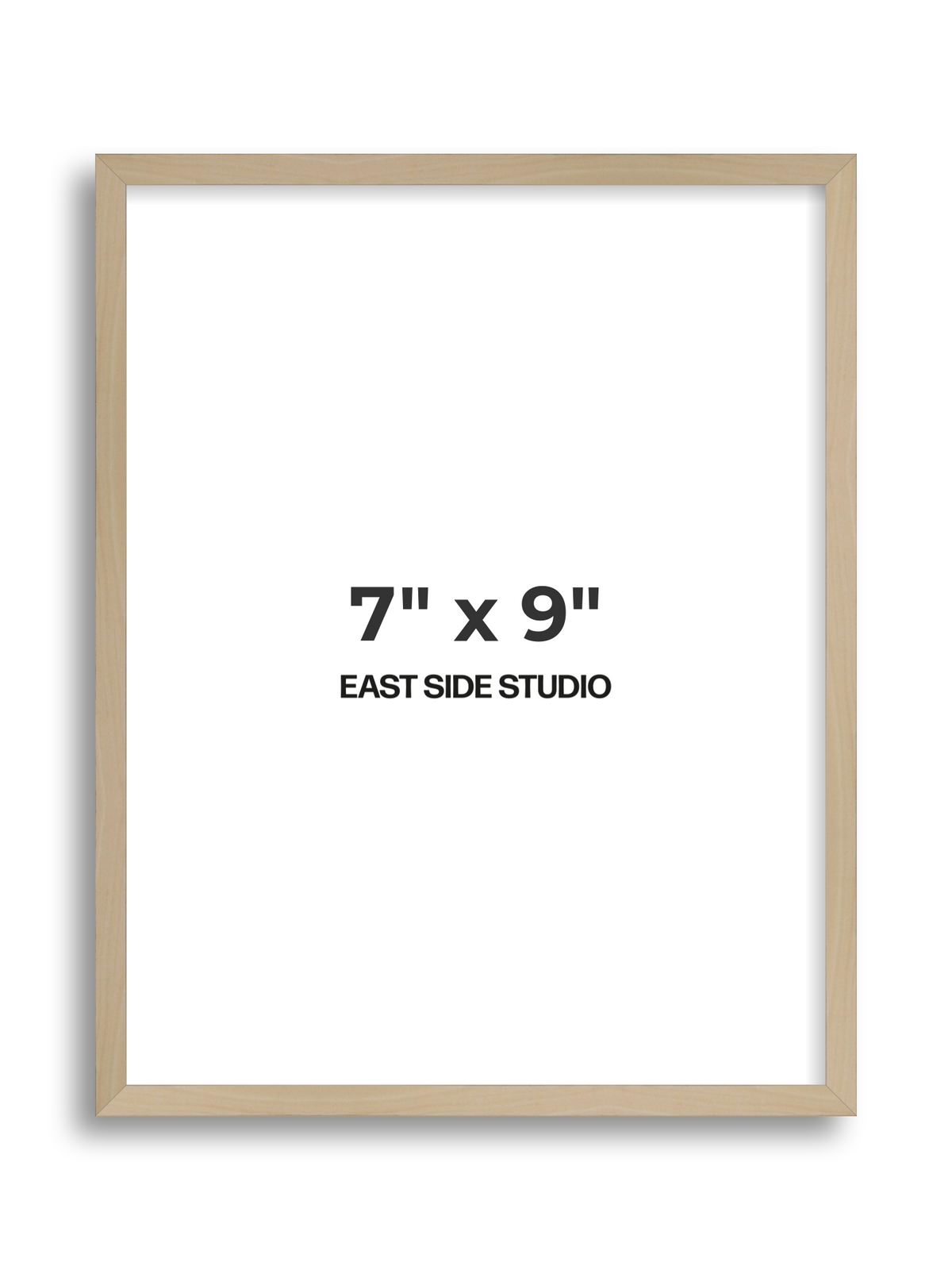 Natural Wood 7" x 9" picture frame