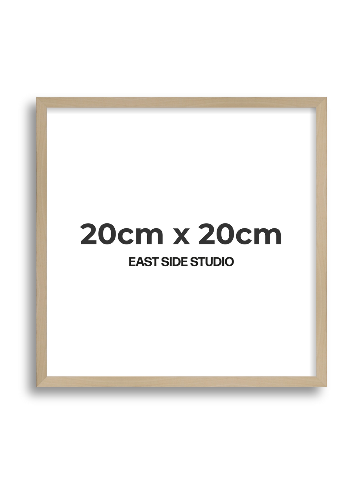 Natural Wood 20cm x 20cm picture frame