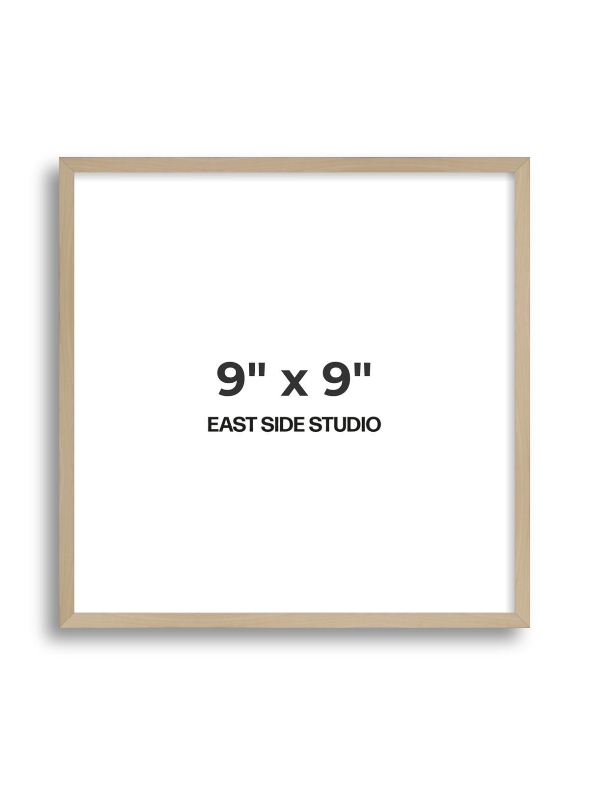 Natural Wood 9" x 9" picture frame