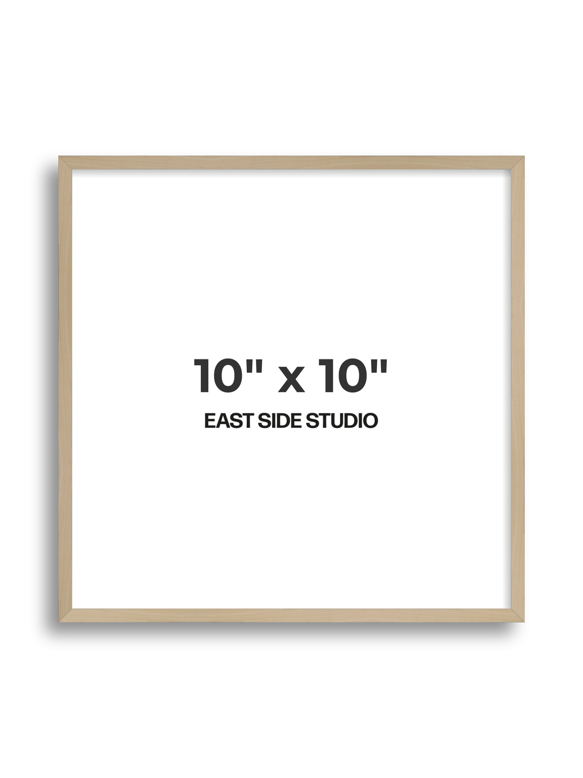 Natural Wood 10" x 10" picture frame